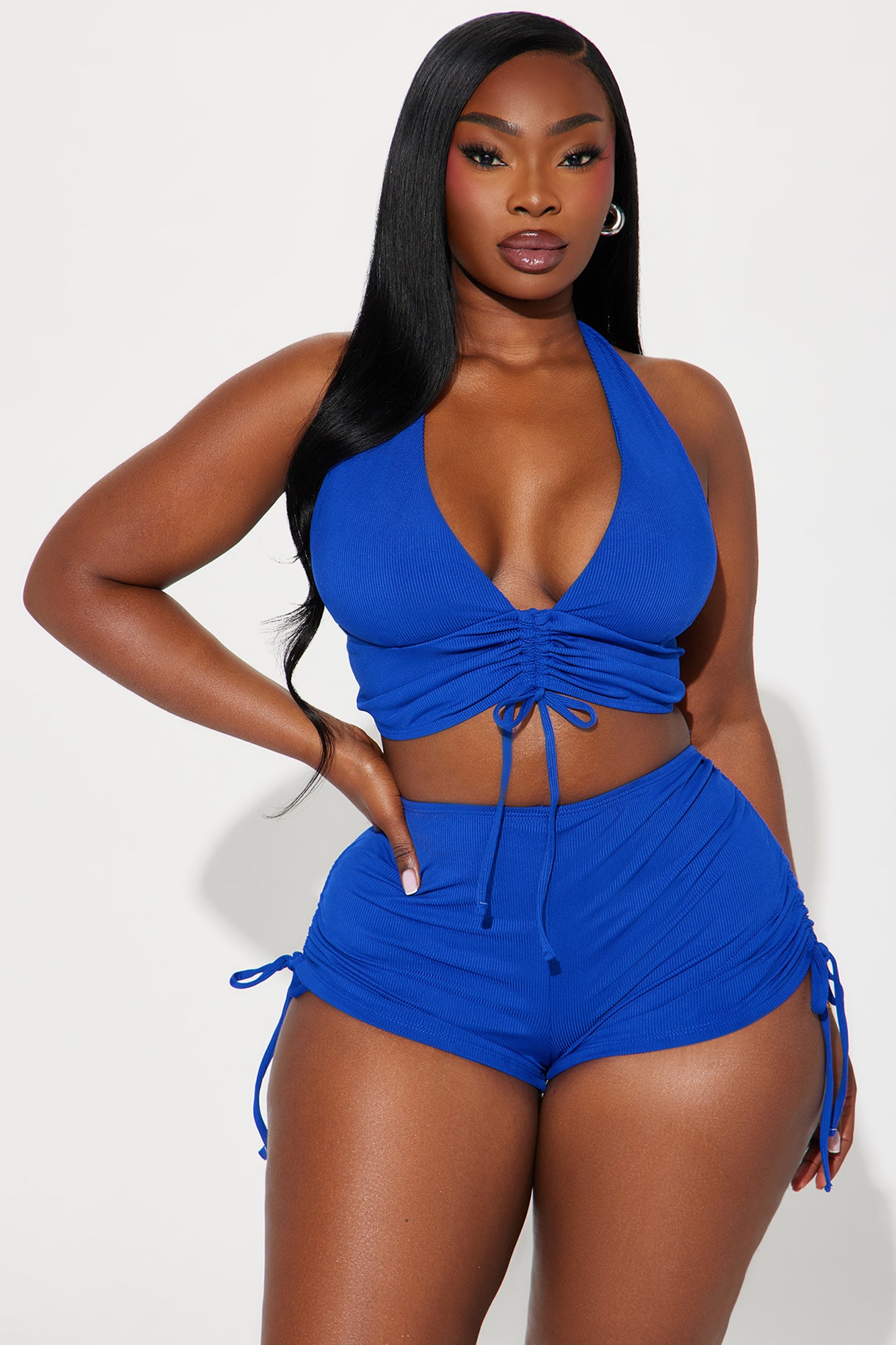 Andi 2 Piece Boyshort Bikini - Royal - Image 4