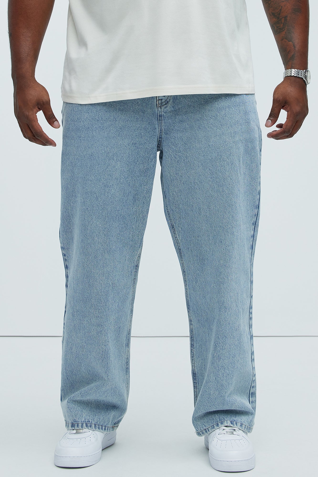 Dean Straight Jeans - Light Blue Wash - Image 8
