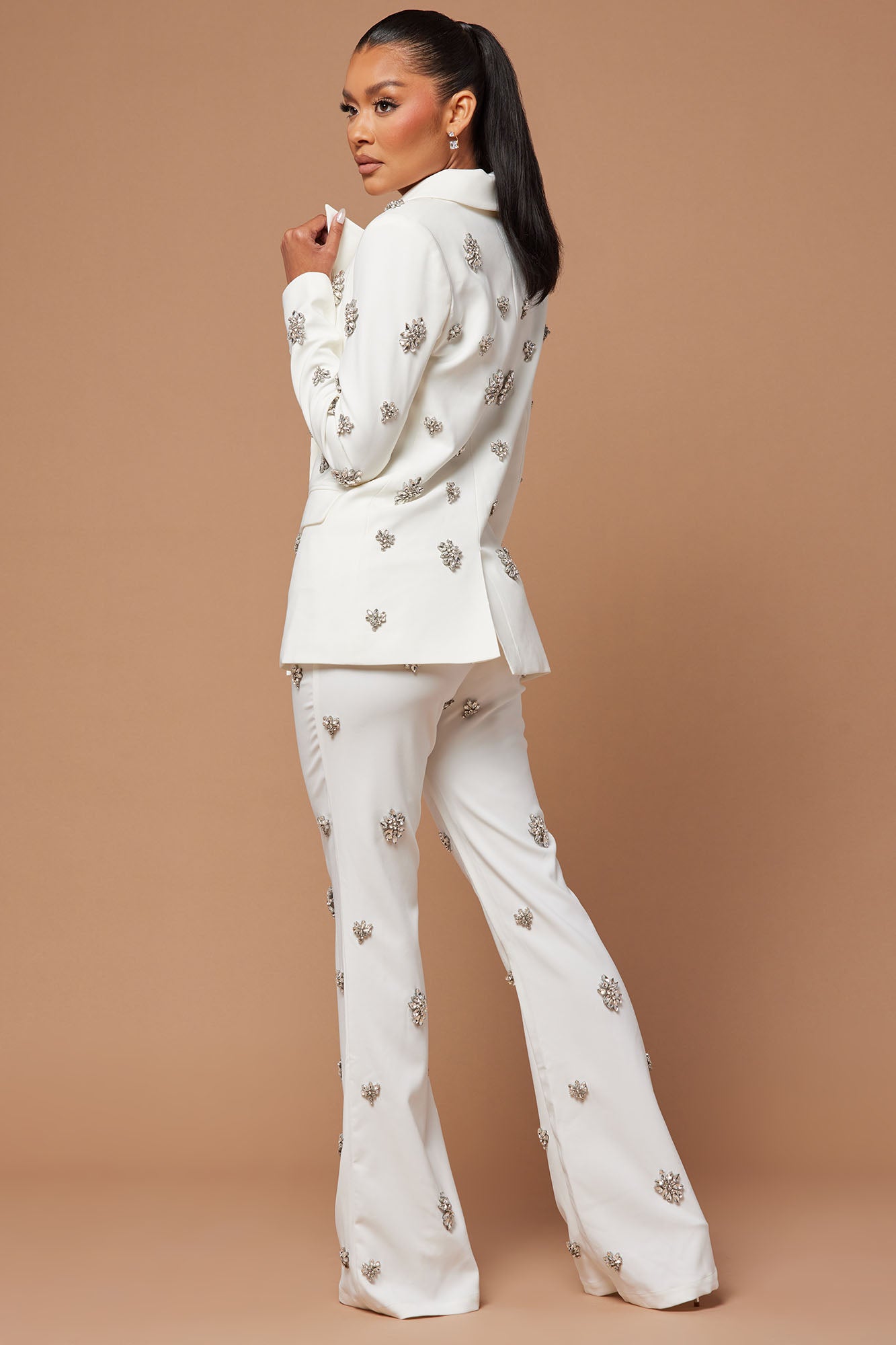 Verona Embellished Jacket - White - Image 4