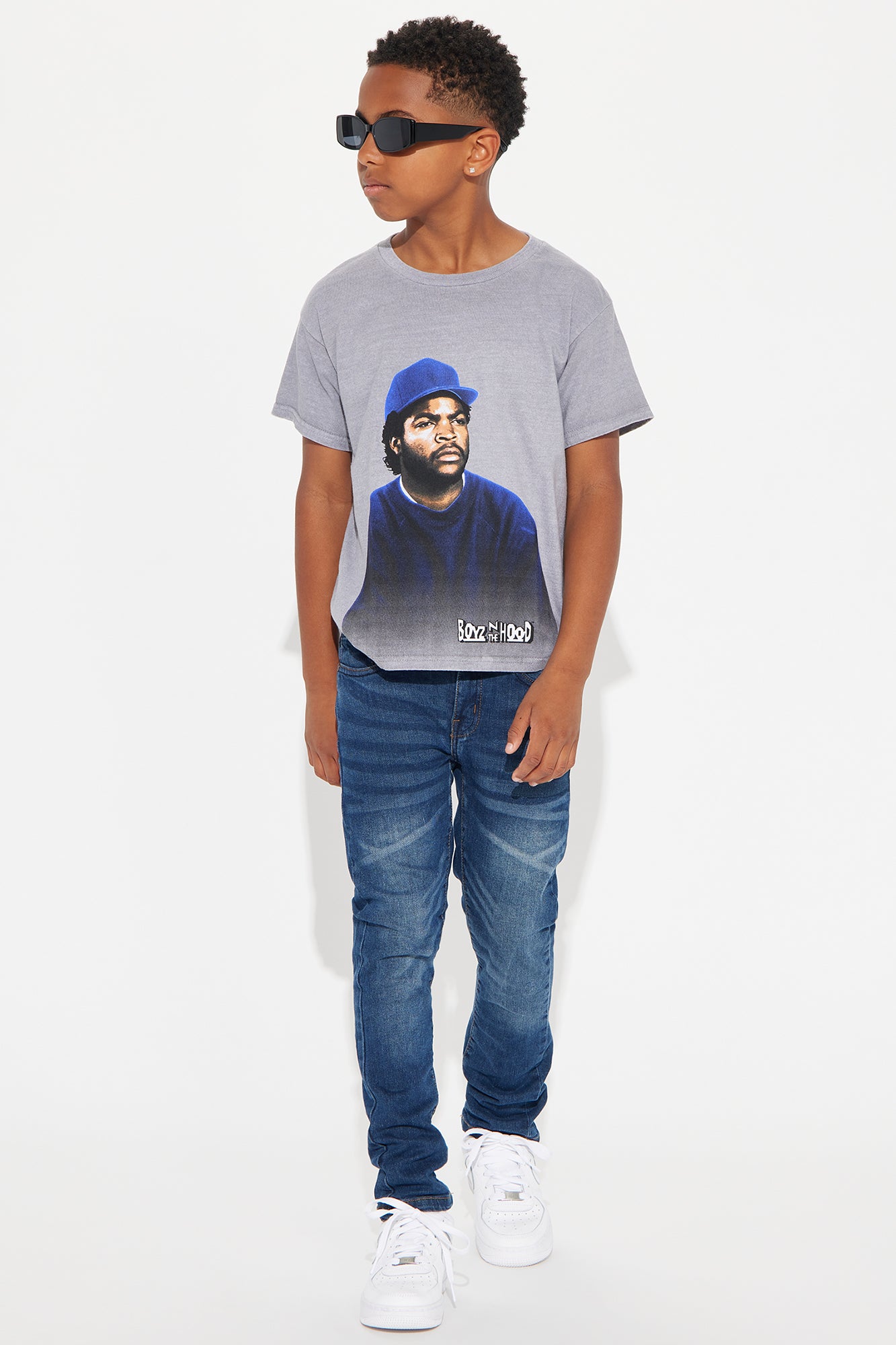 Mini Boyz N The Hood Ice Cube Short Sleeve Tee - Grey - Image 3