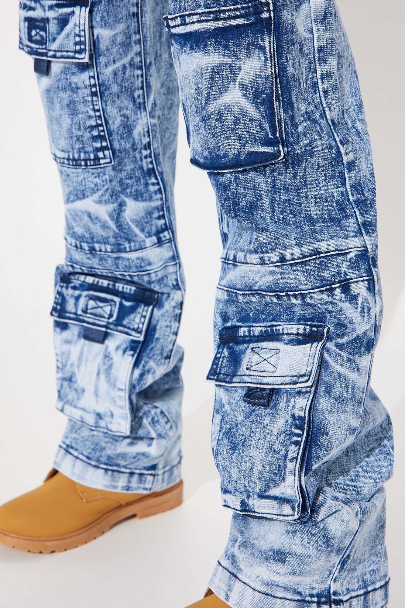 Mini Try A Little Harder Denim Jeans - Medium Blue Wash - Image 3