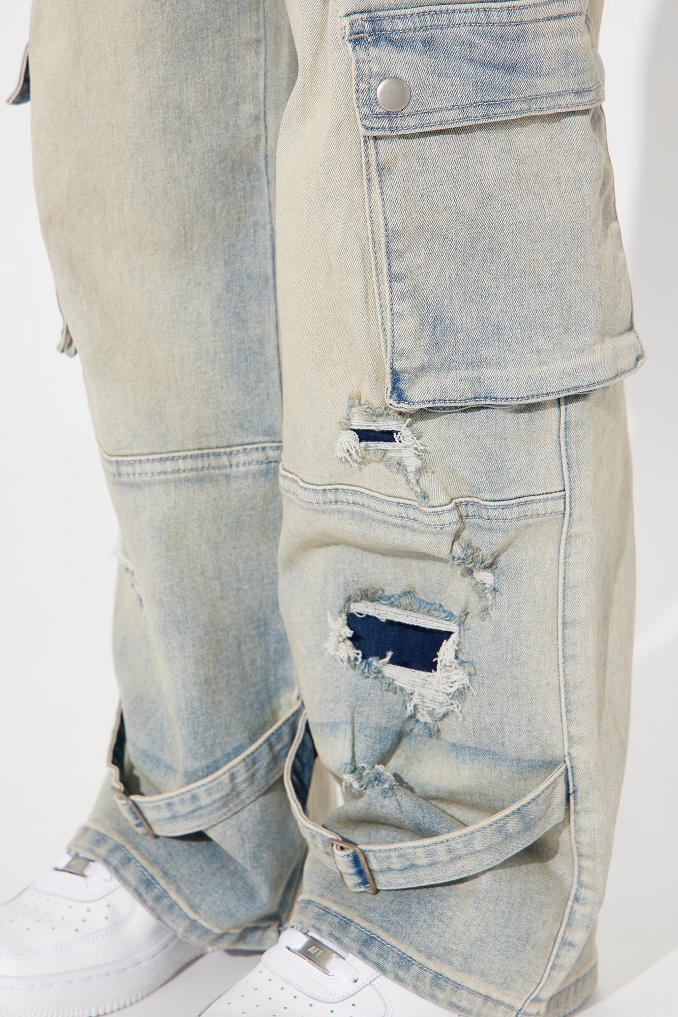 Mini Can't Stop The Pockets Straight Jeans - Medium Blue Wash - Image 3