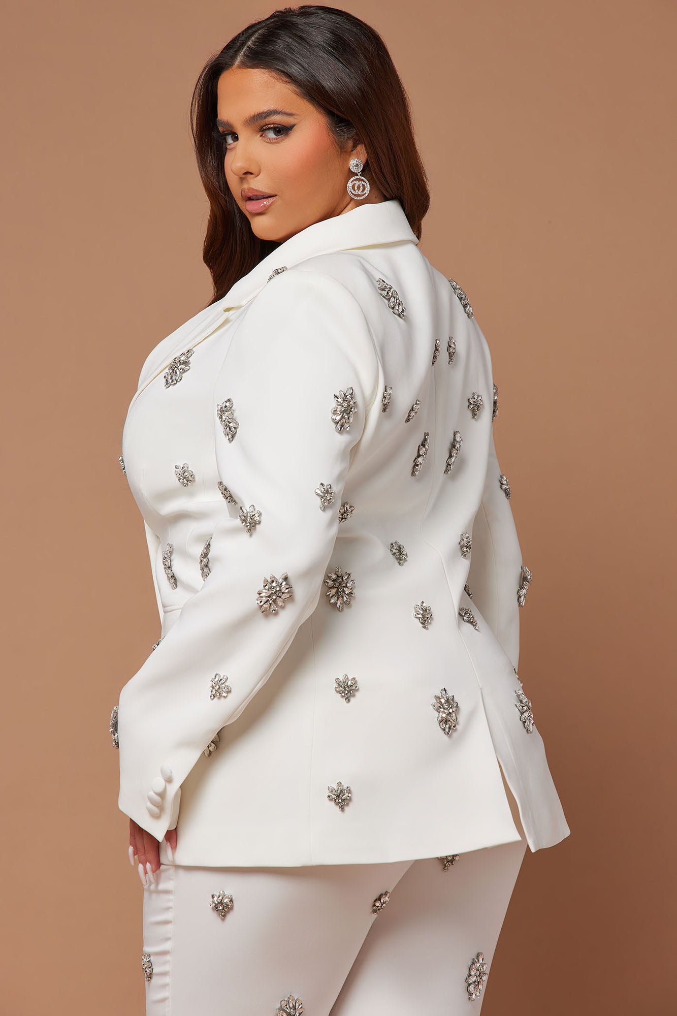 Verona Embellished Jacket - White - Image 8