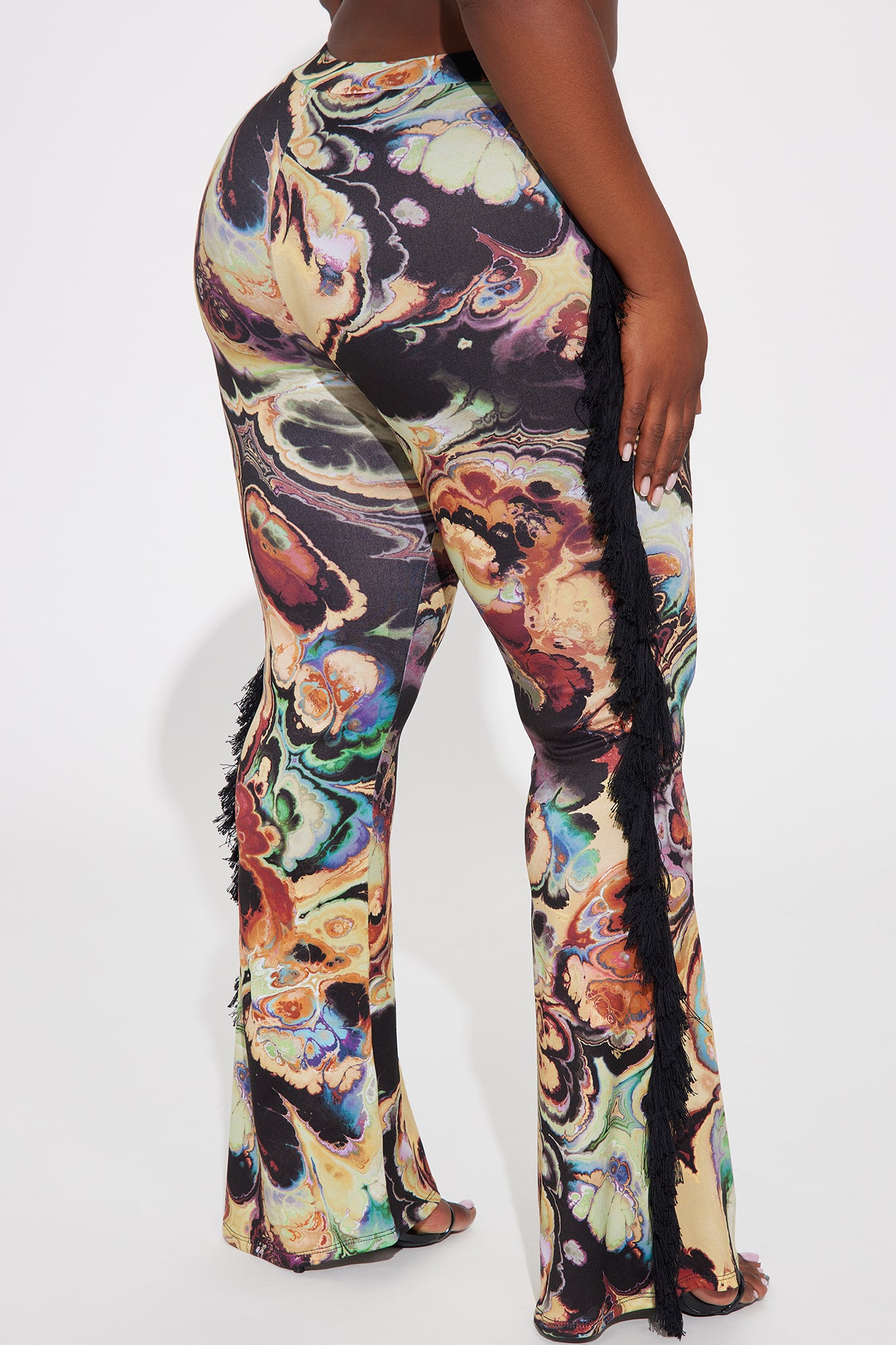 All At Once Fringe Flare Pant - Yellow/combo - Image 8