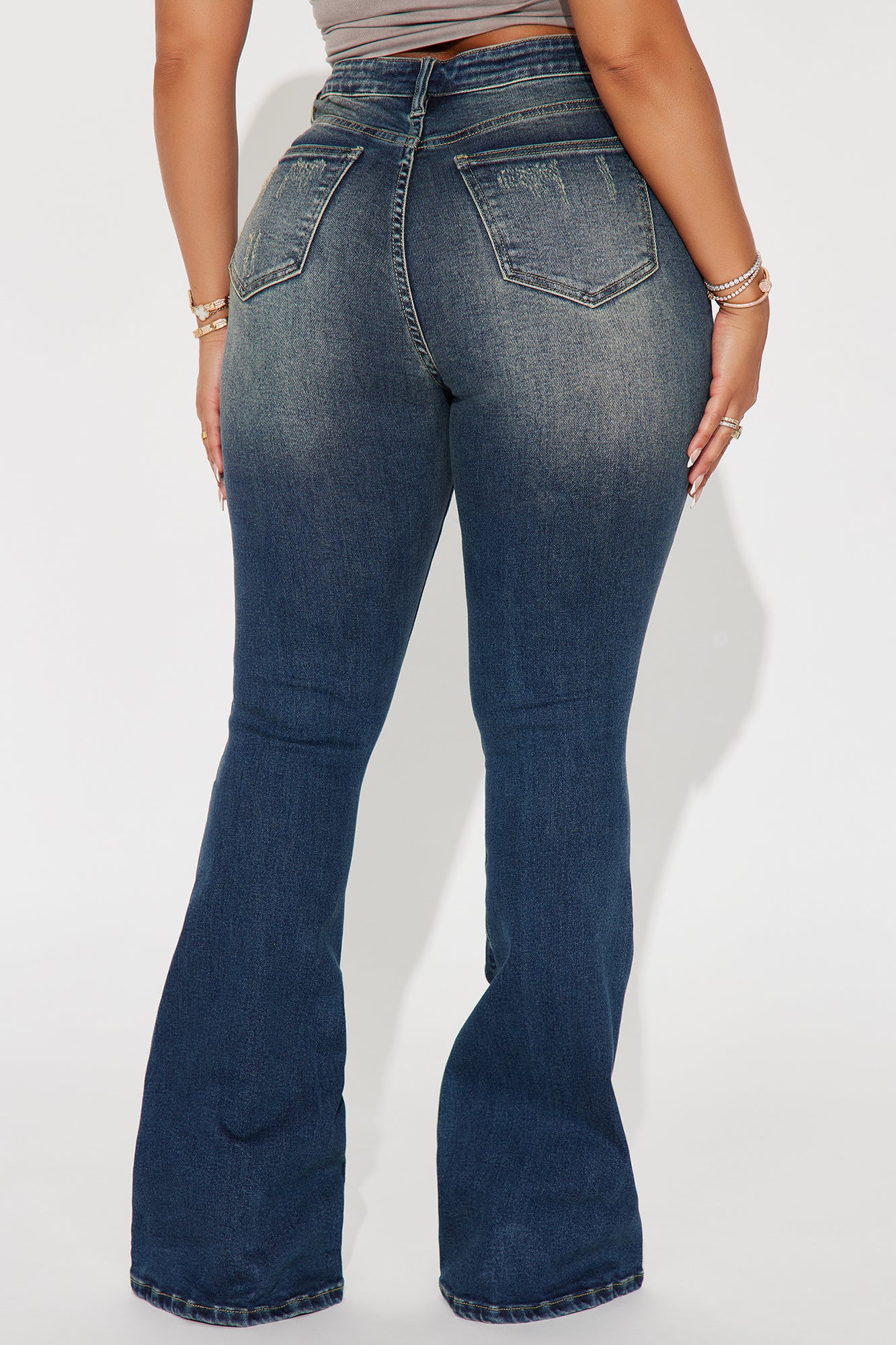 Girl Bye High Rise Flare Jeans - Dark Wash - Image 3