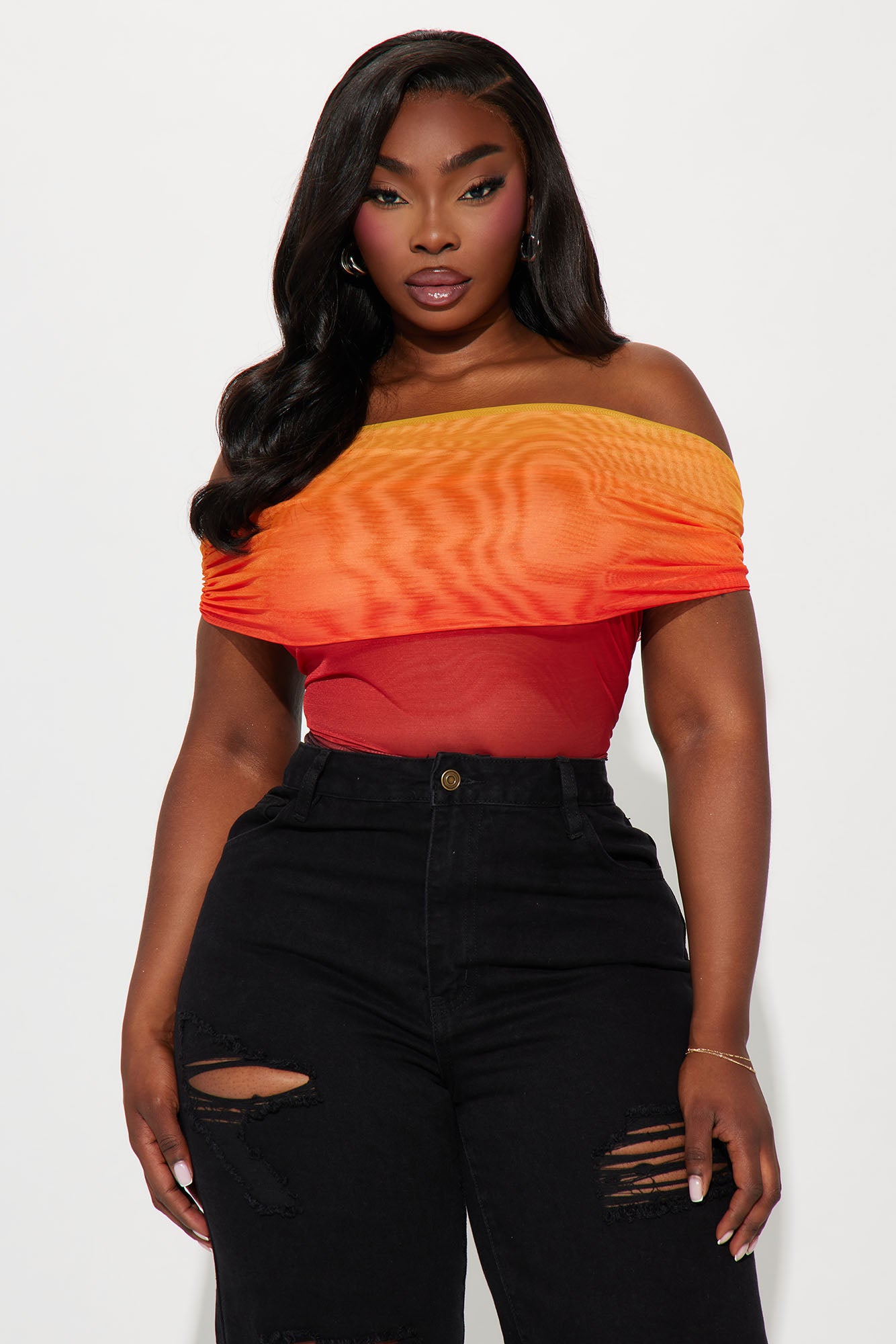 Watching Sunsets Mesh Bodysuit - Multi Color - Image 7