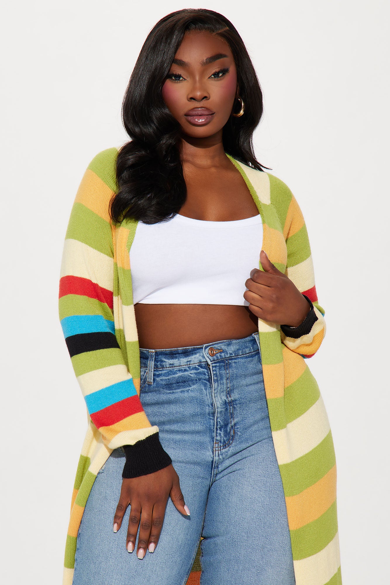 Piper Striped Cardigan - Multi Color - Image 6