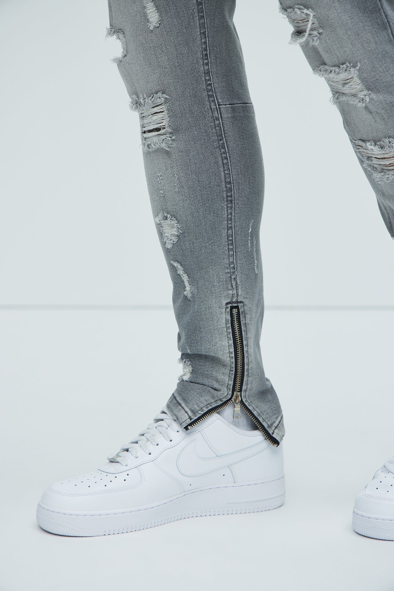Stay Positive Skinny Jean - Grey - Image 5