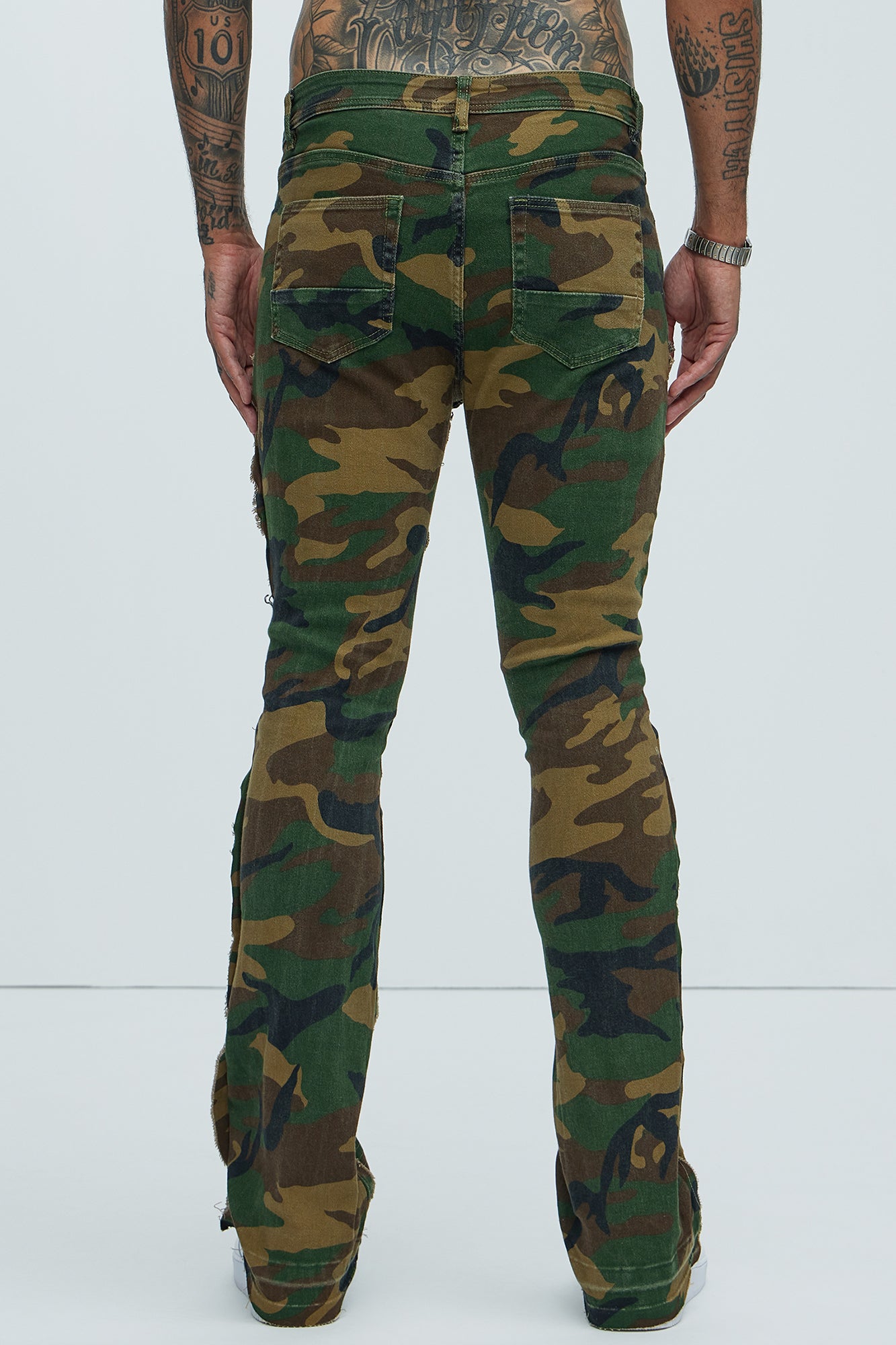 Wait For It Slim Flare Pants - Camouflage - Image 5