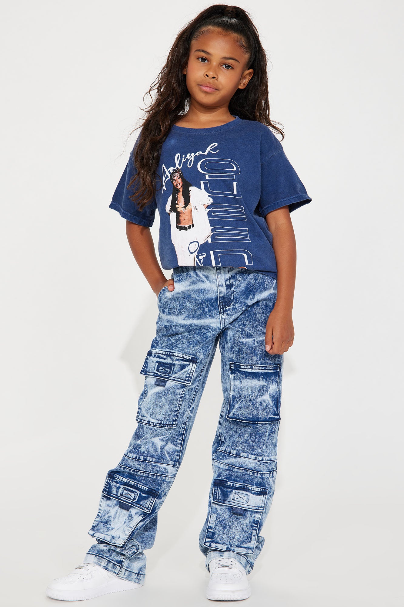 Mini Try A Little Harder Denim Jeans - Medium Blue Wash - Image 5