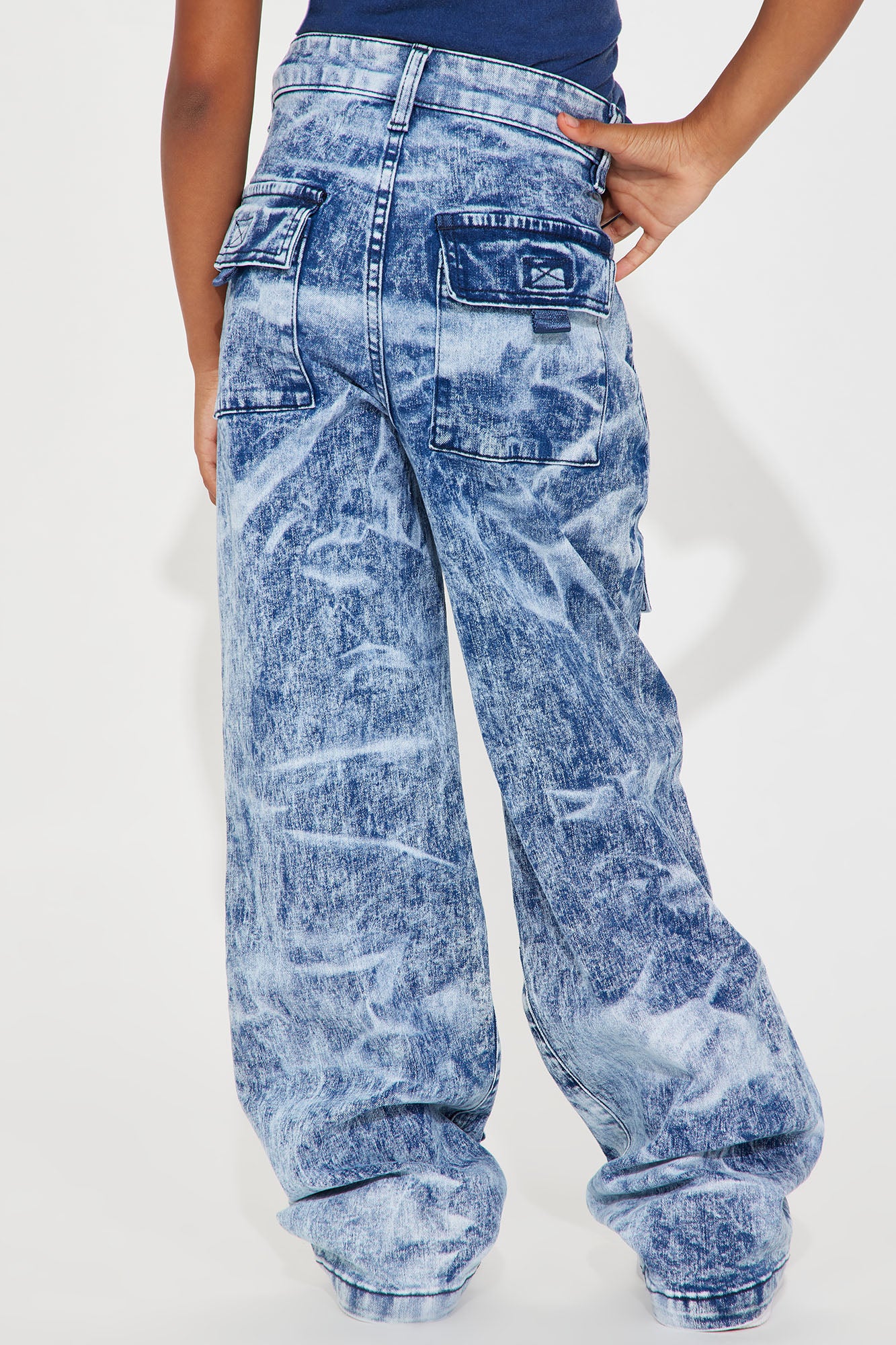 Mini Try A Little Harder Denim Jeans - Medium Blue Wash - Image 7