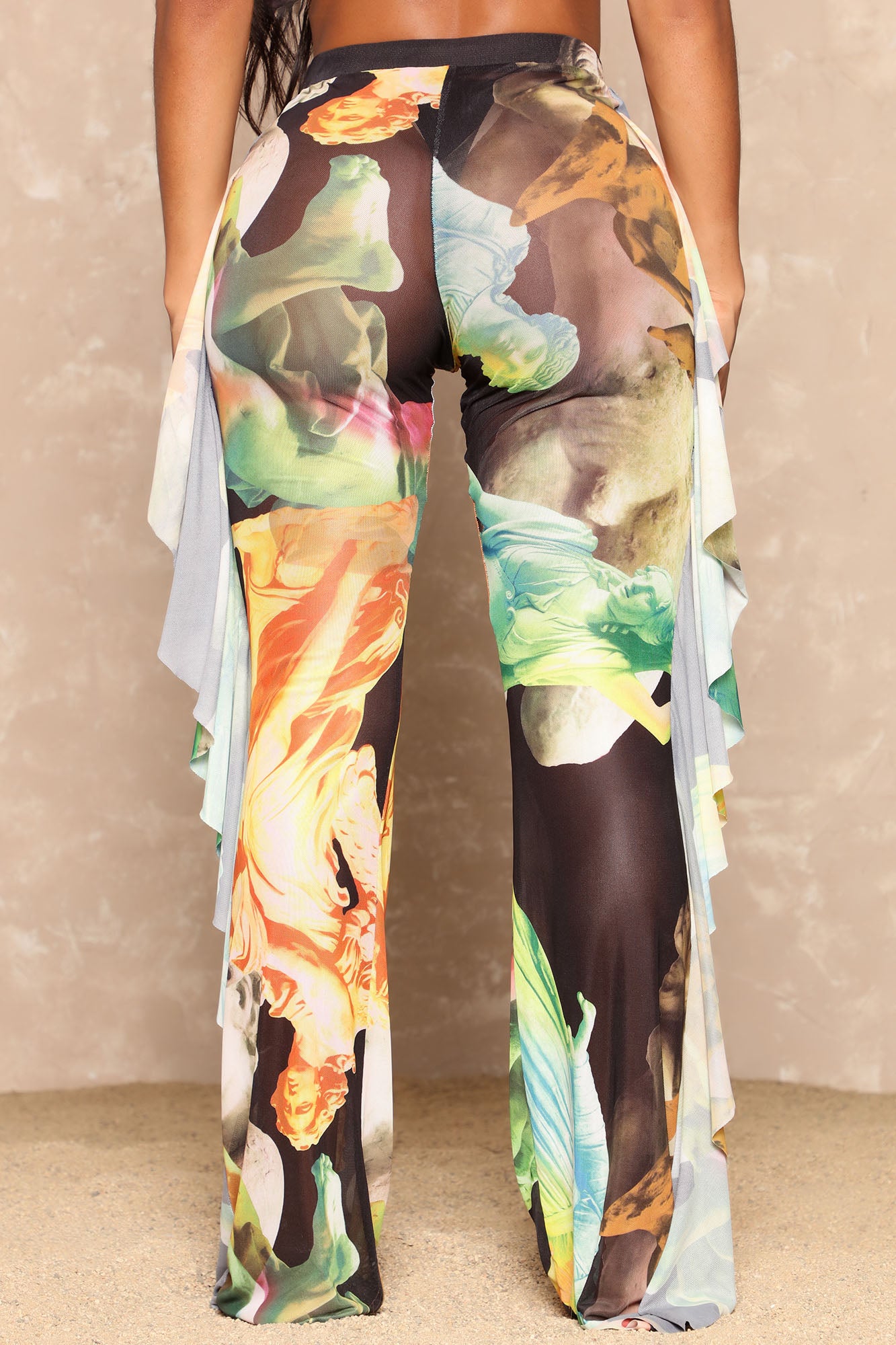 Sunrise Mesh Cover Up Pants - Multi Color - Image 4