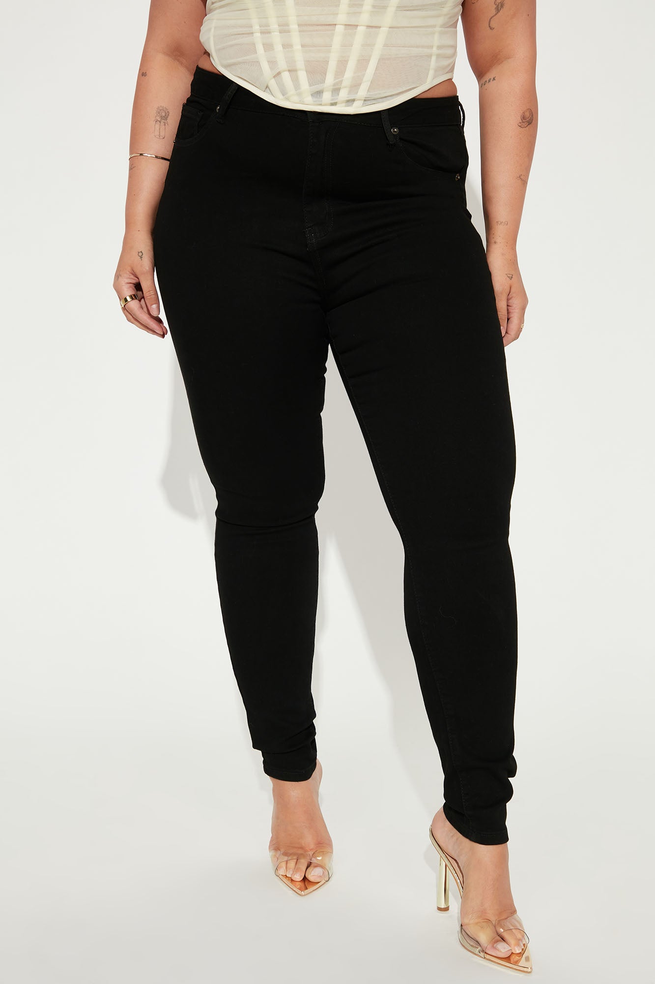 Coraline High Rise Jeans - Black - Image 5