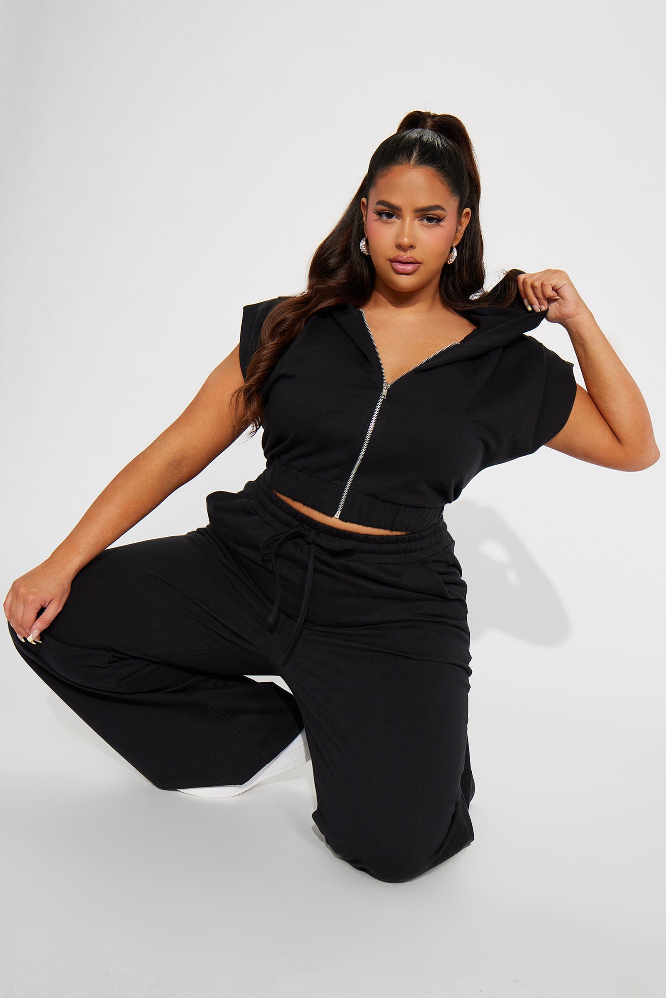 Time Travel Lounge Hoodie - Black - Image 5