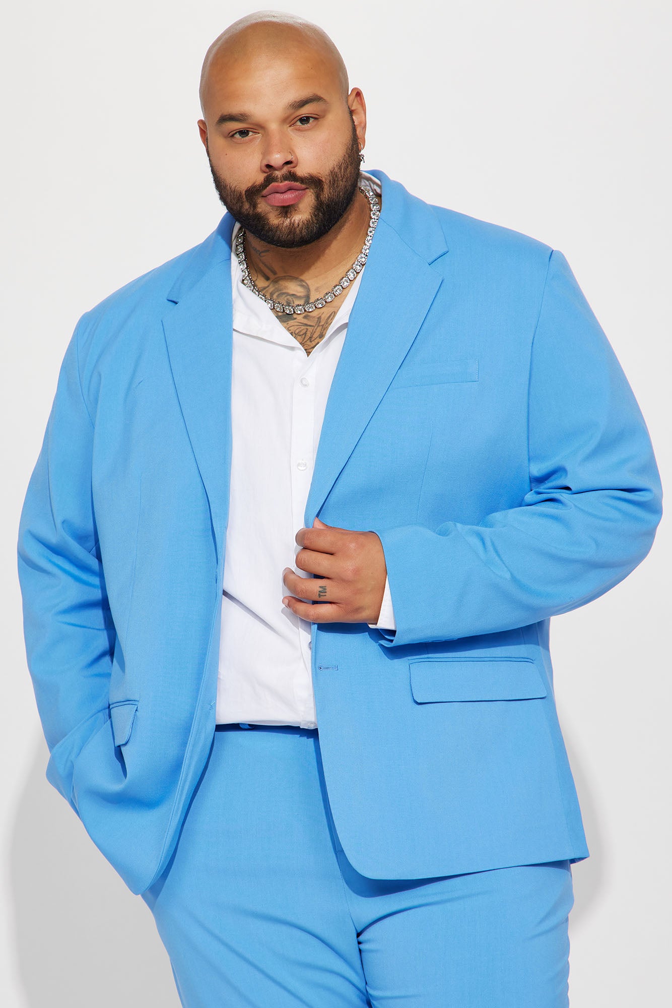 The Modern Stretch Suit Jacket - Blue - Image 6