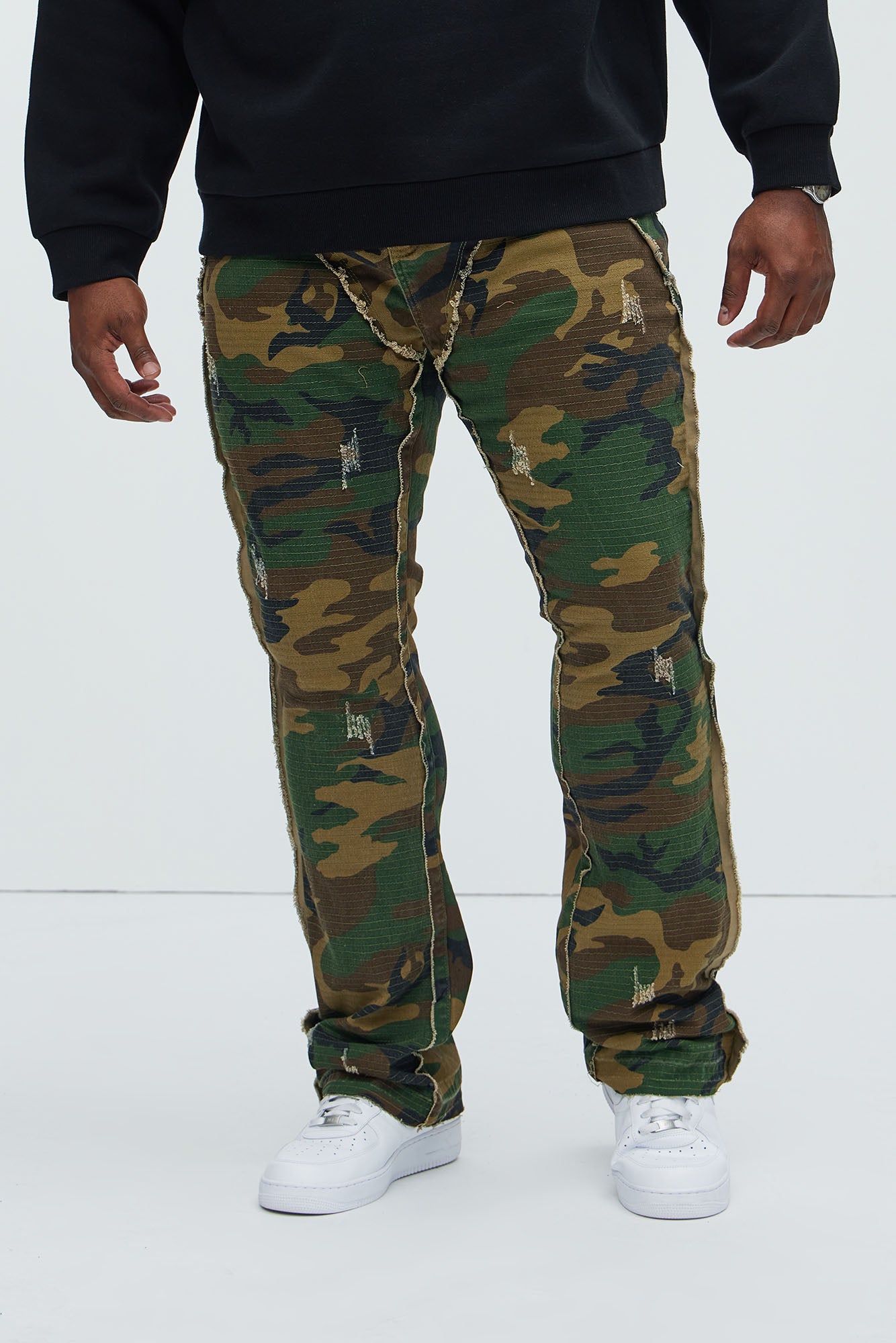 Wait For It Slim Flare Pants - Camouflage - Image 6