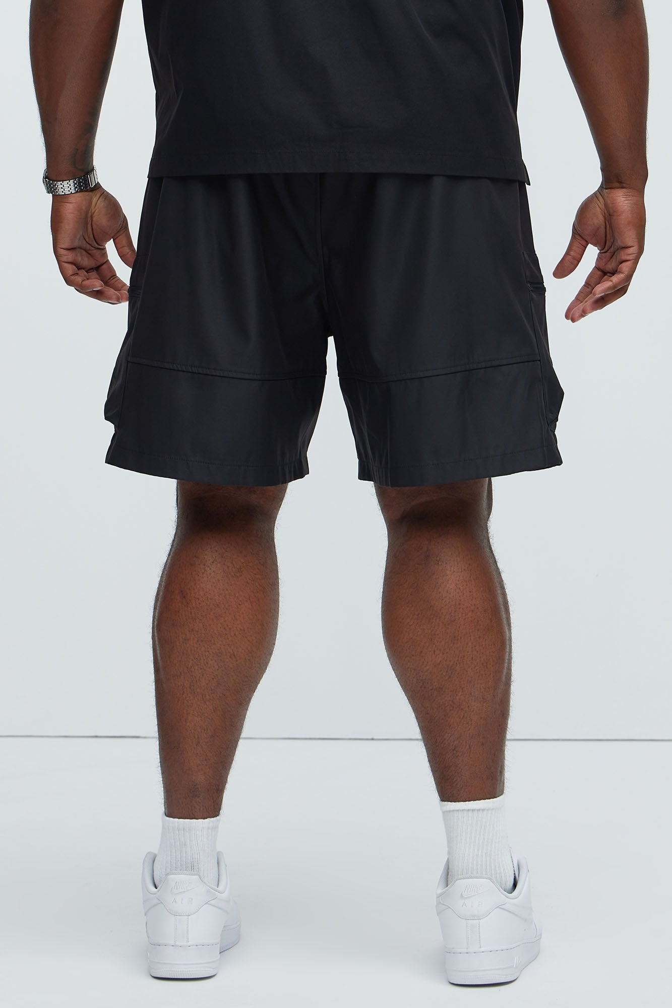 Maxey Cargo Shorts - Black - Image 9