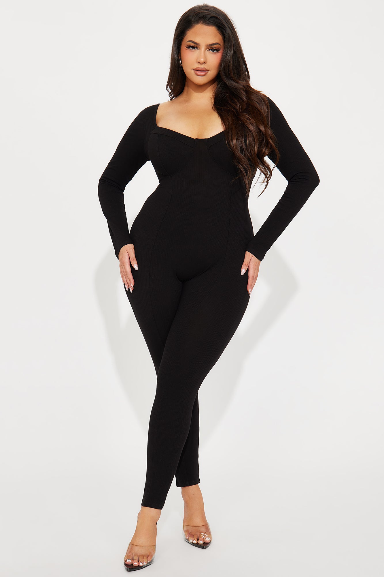 Been That Way Padded Jumpsuit - Black - Image 4