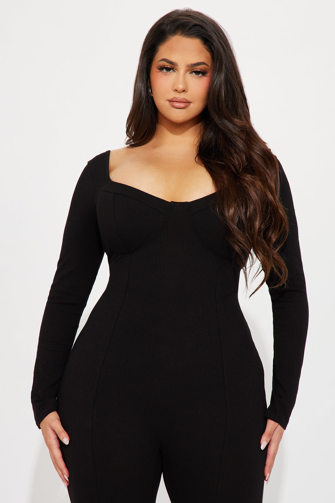 Been That Way Padded Jumpsuit - Black - Image 5