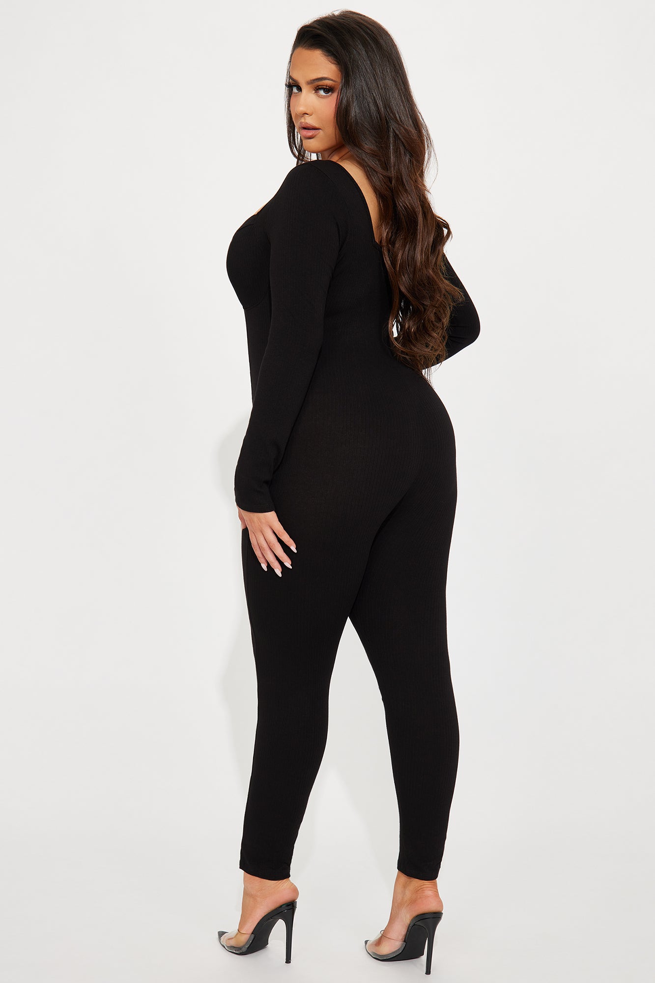 Been That Way Padded Jumpsuit - Black - Image 6