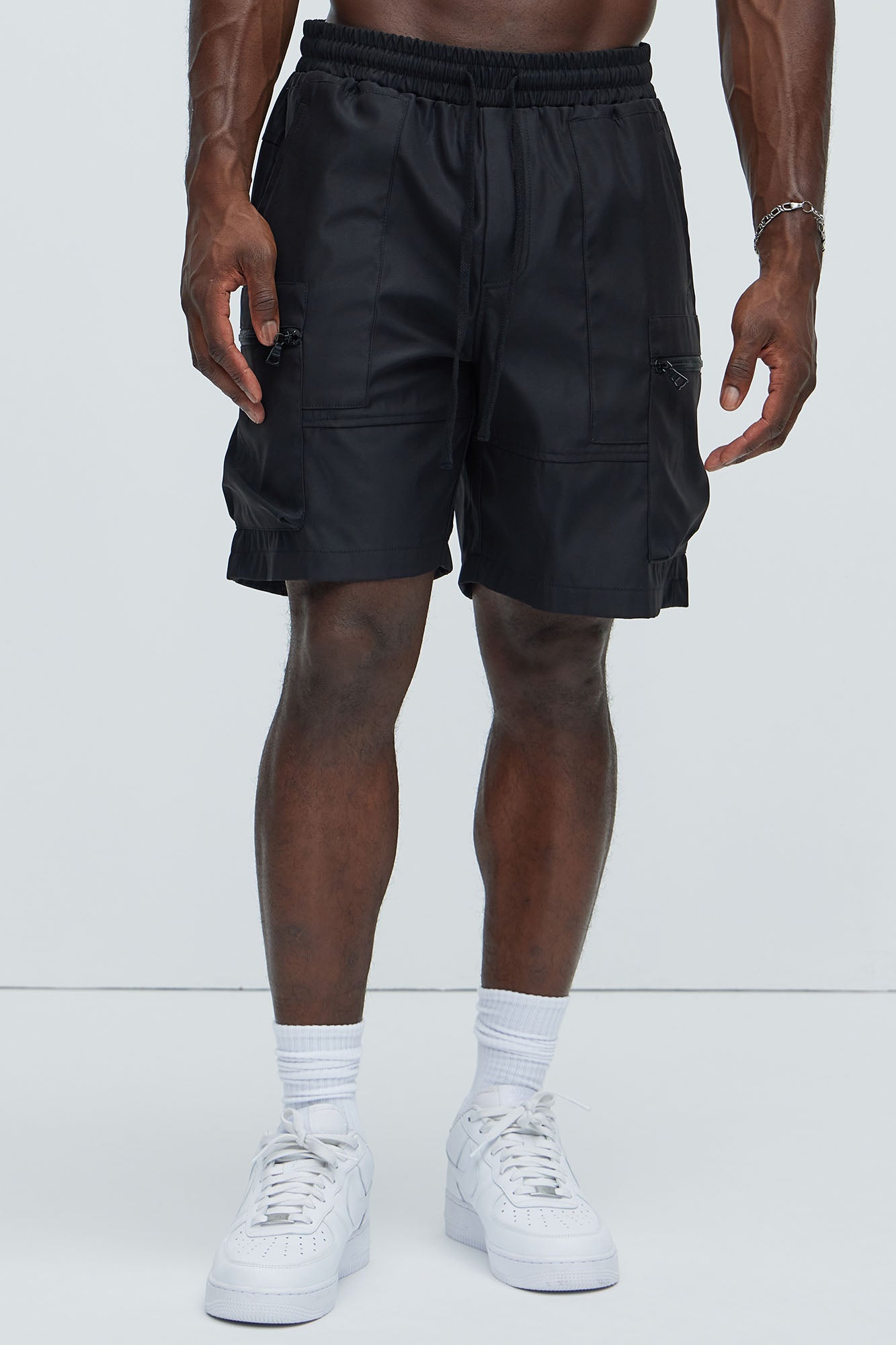 Maxey Cargo Shorts - Black - Image 4