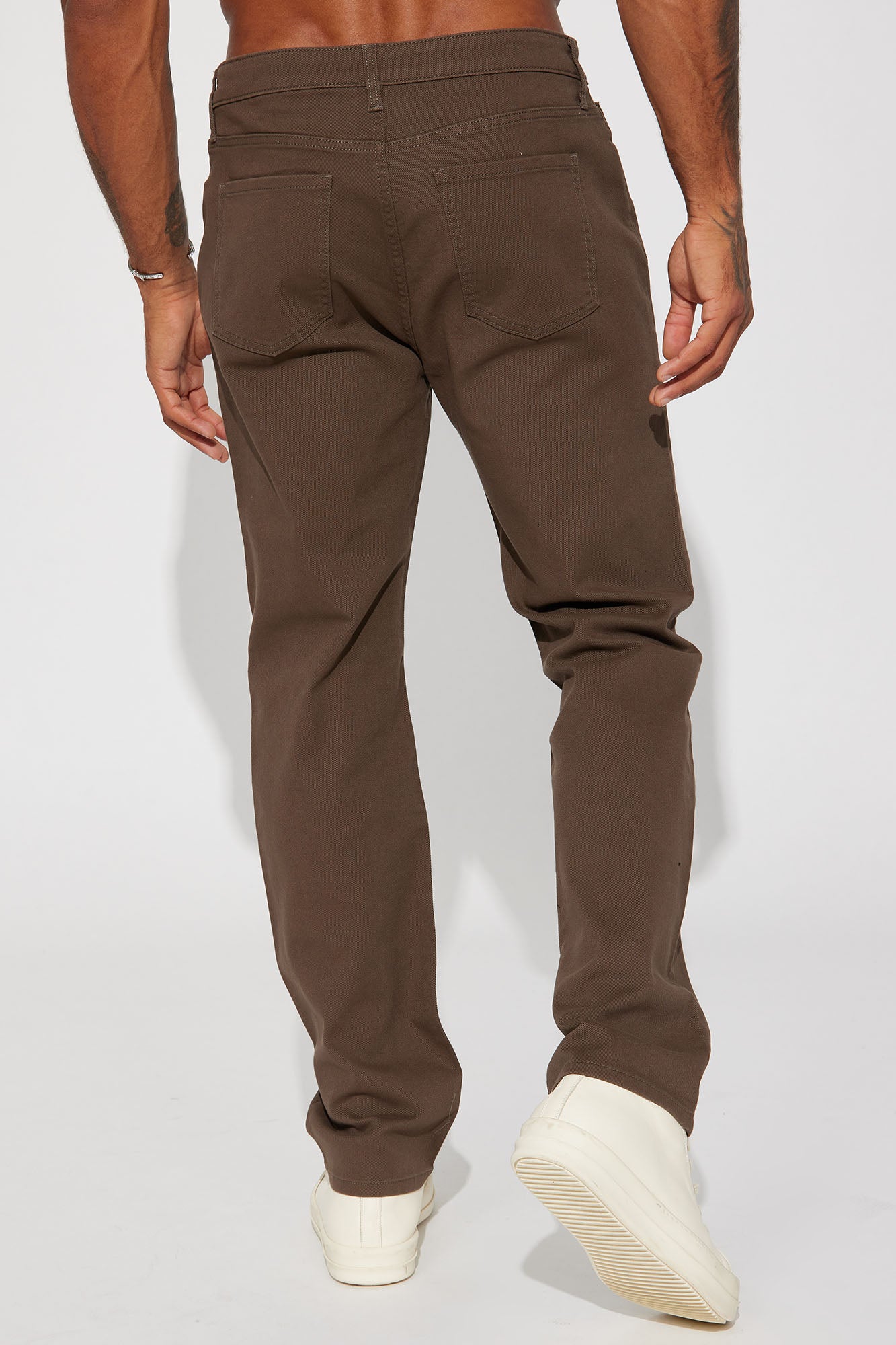 Mike Straight Taper Jeans - Brown - Image 5