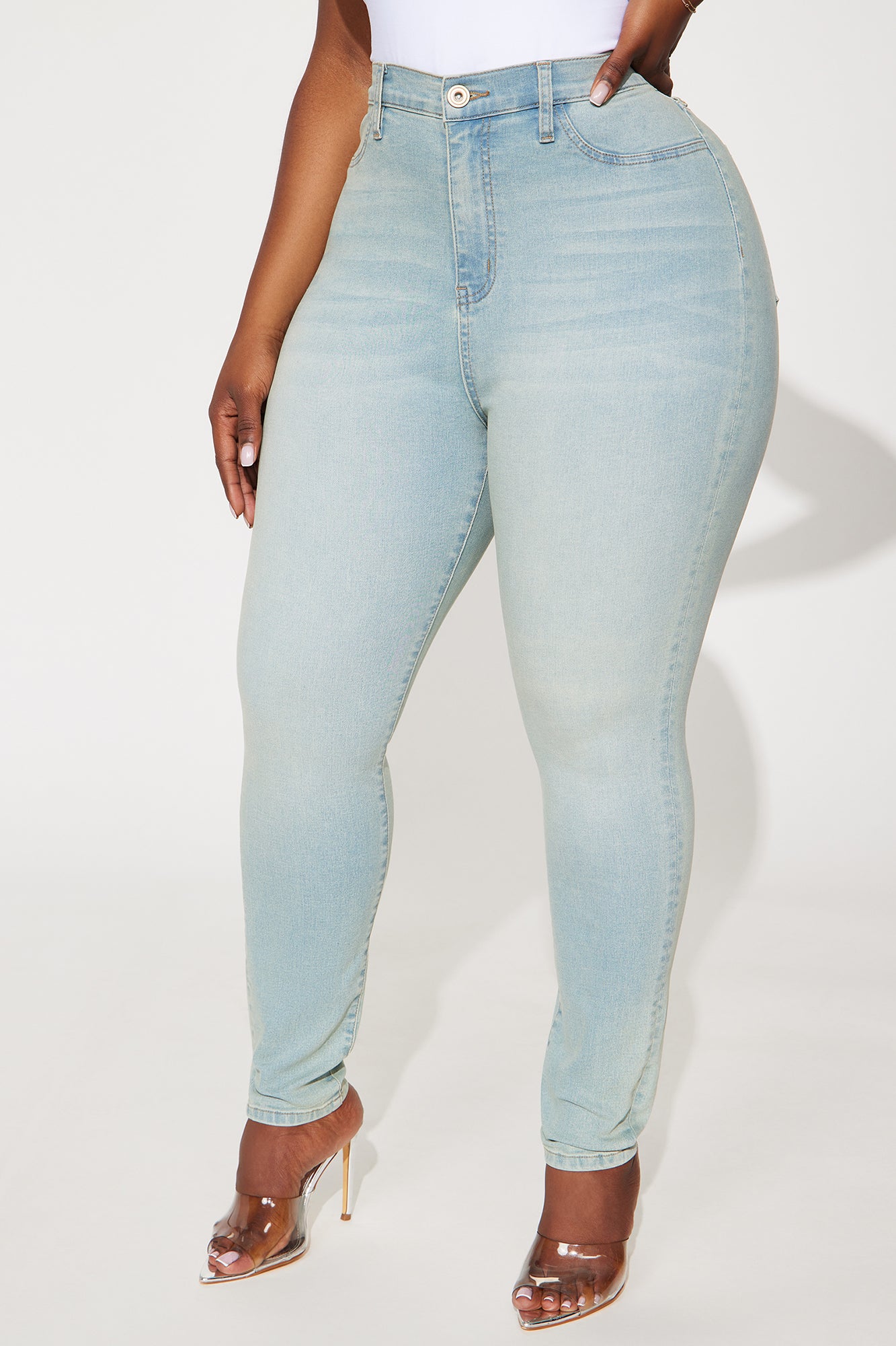 History In The Making Stretch Shaping Skinny Jeans - Vintage Wash - Image 5