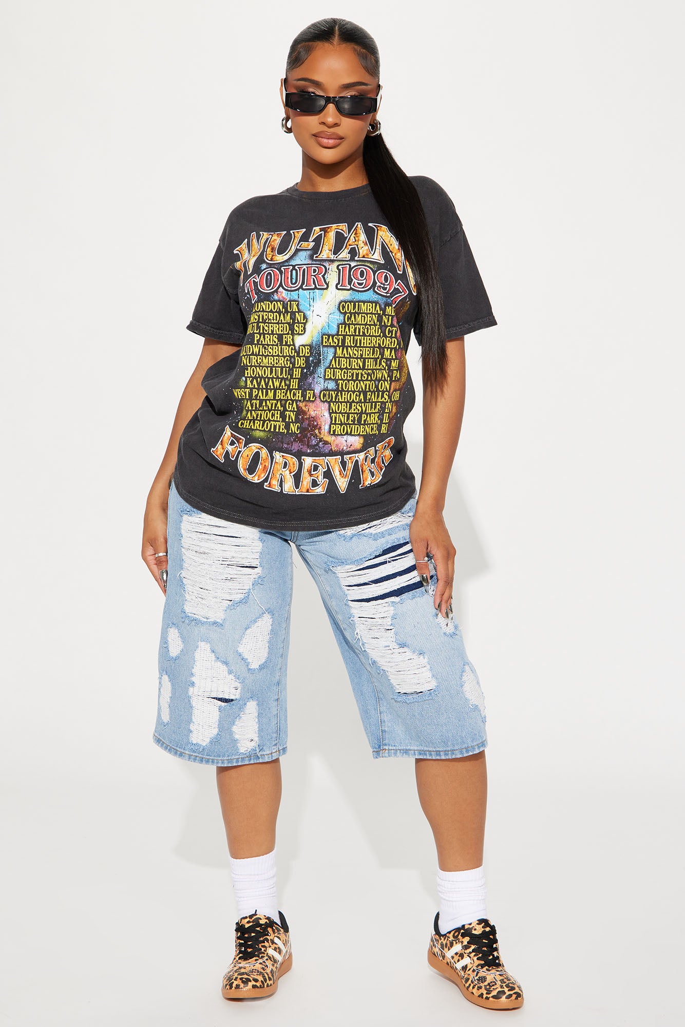 Wutang Forever Tour Tee - Charcoal - Image 4