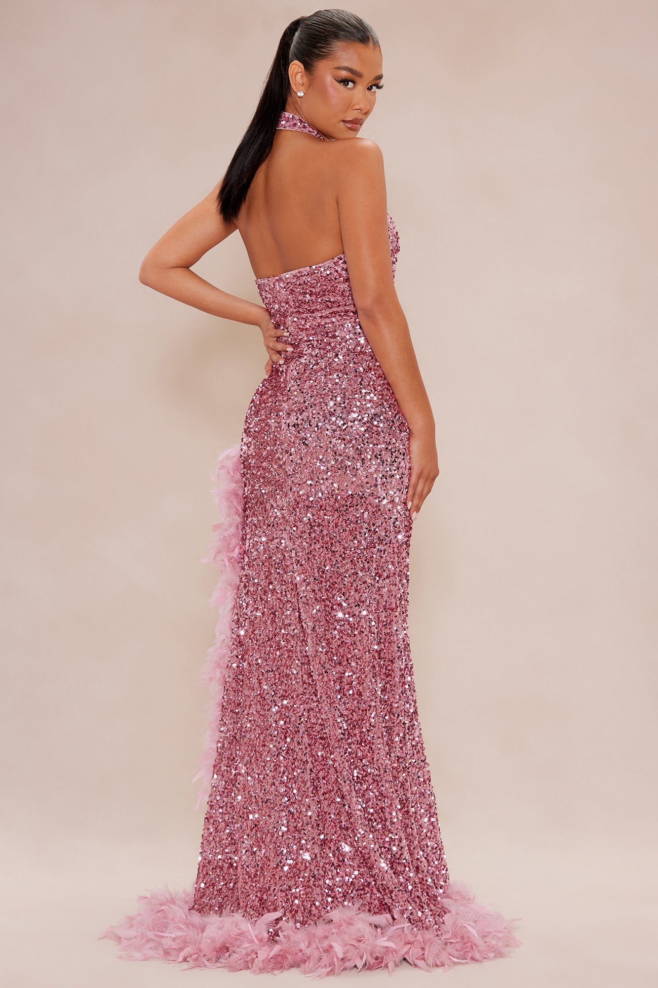 Alani Sequin Gown - Mauve - Image 4