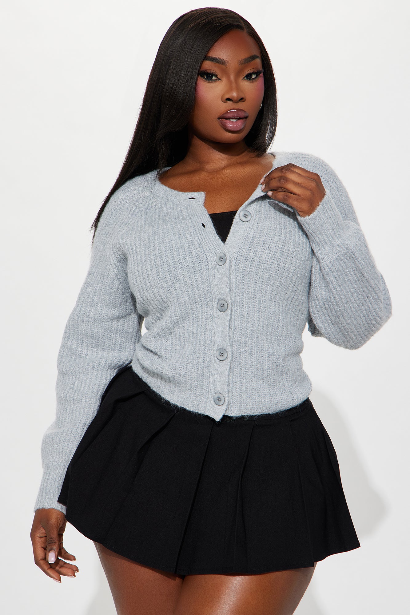 Weekend Getaway Cardigan - Grey - Image 4