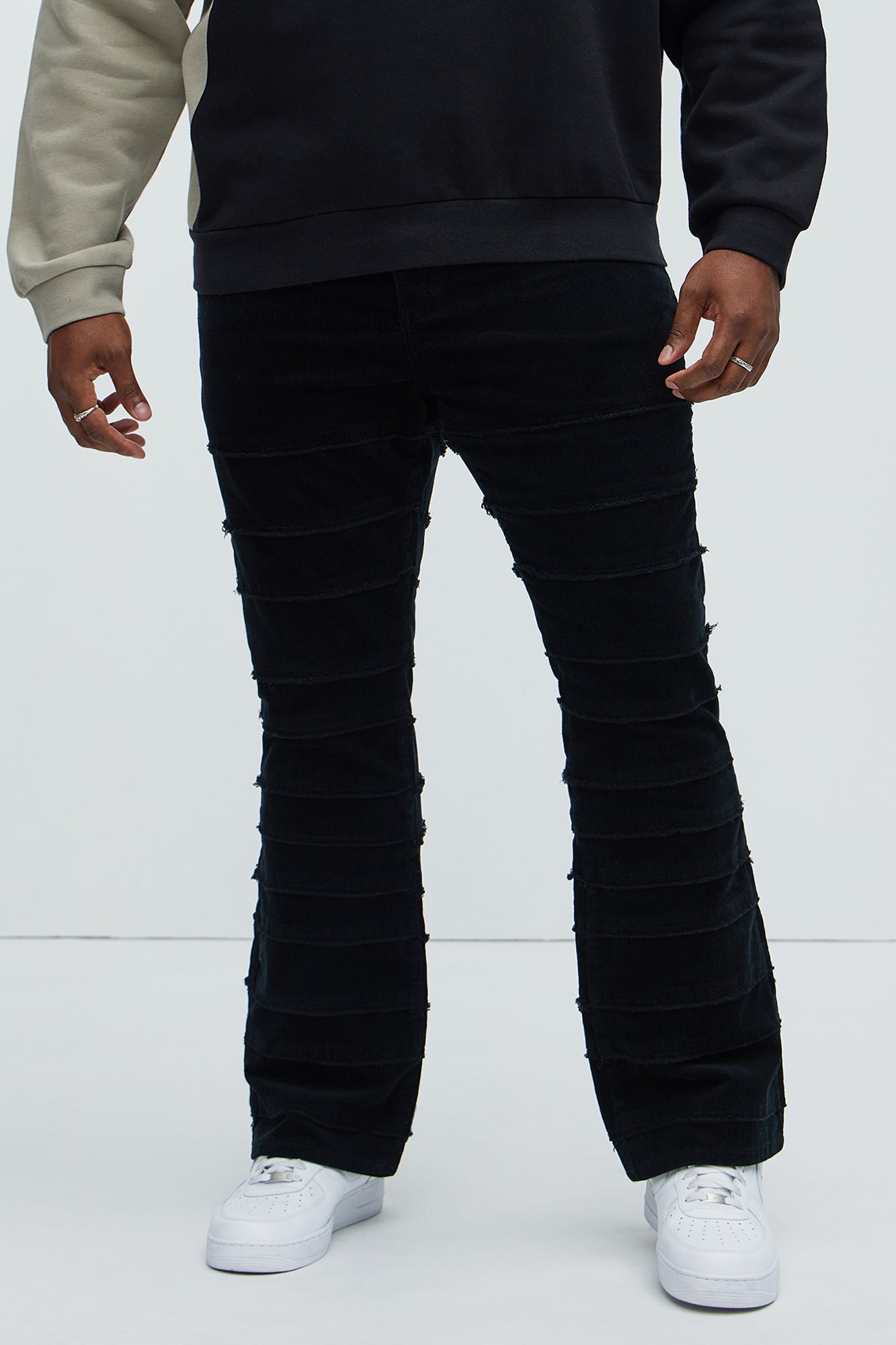 Cover Me Straight Corduroy Pants - Black - Image 6