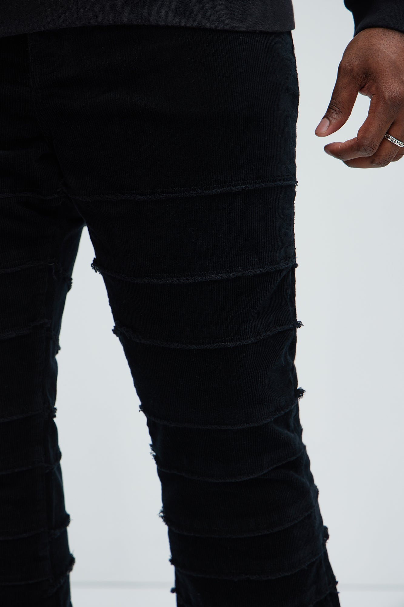 Cover Me Straight Corduroy Pants - Black - Image 8