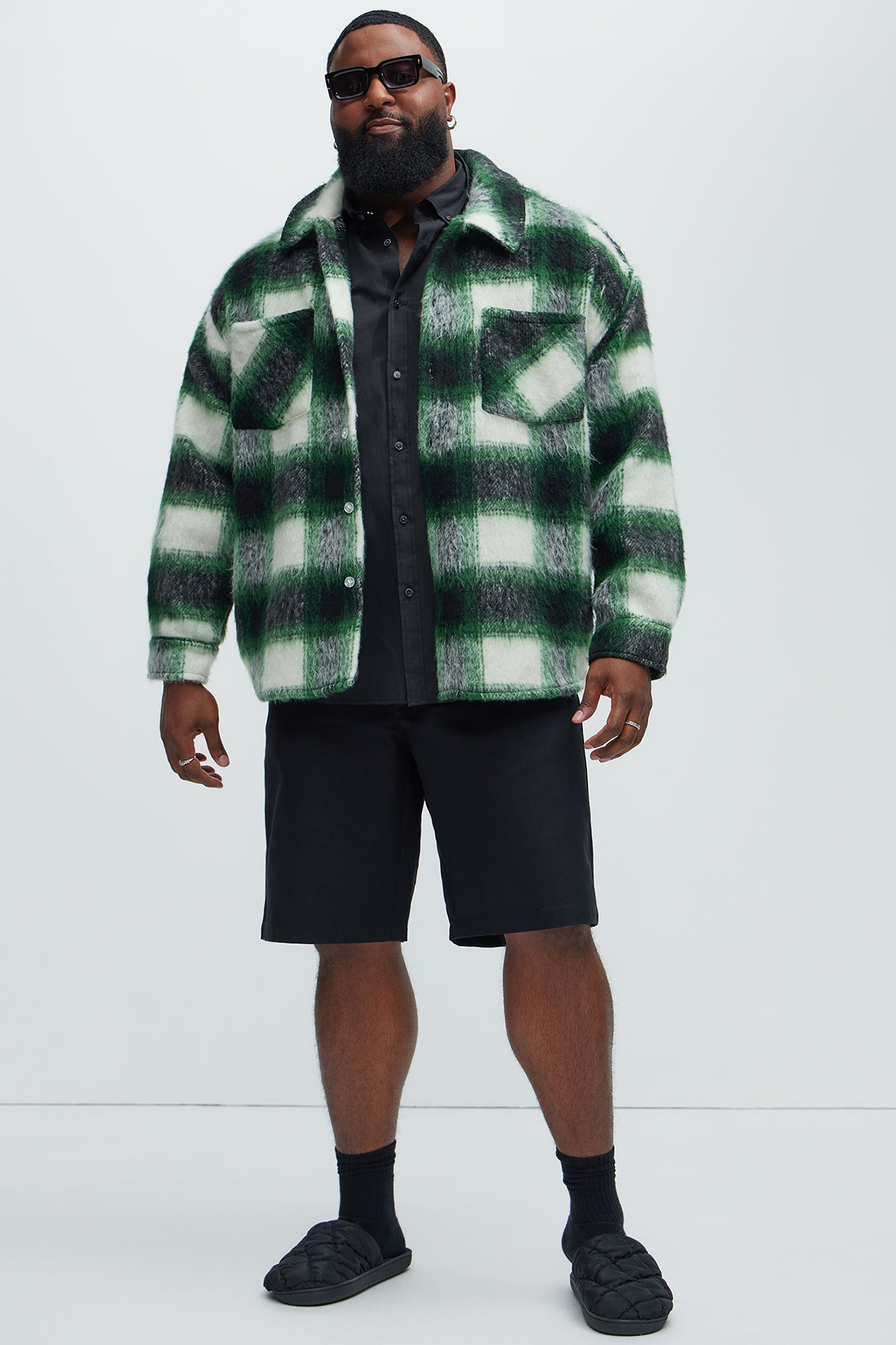 Keystone Mohair Shacket - Green - Image 7