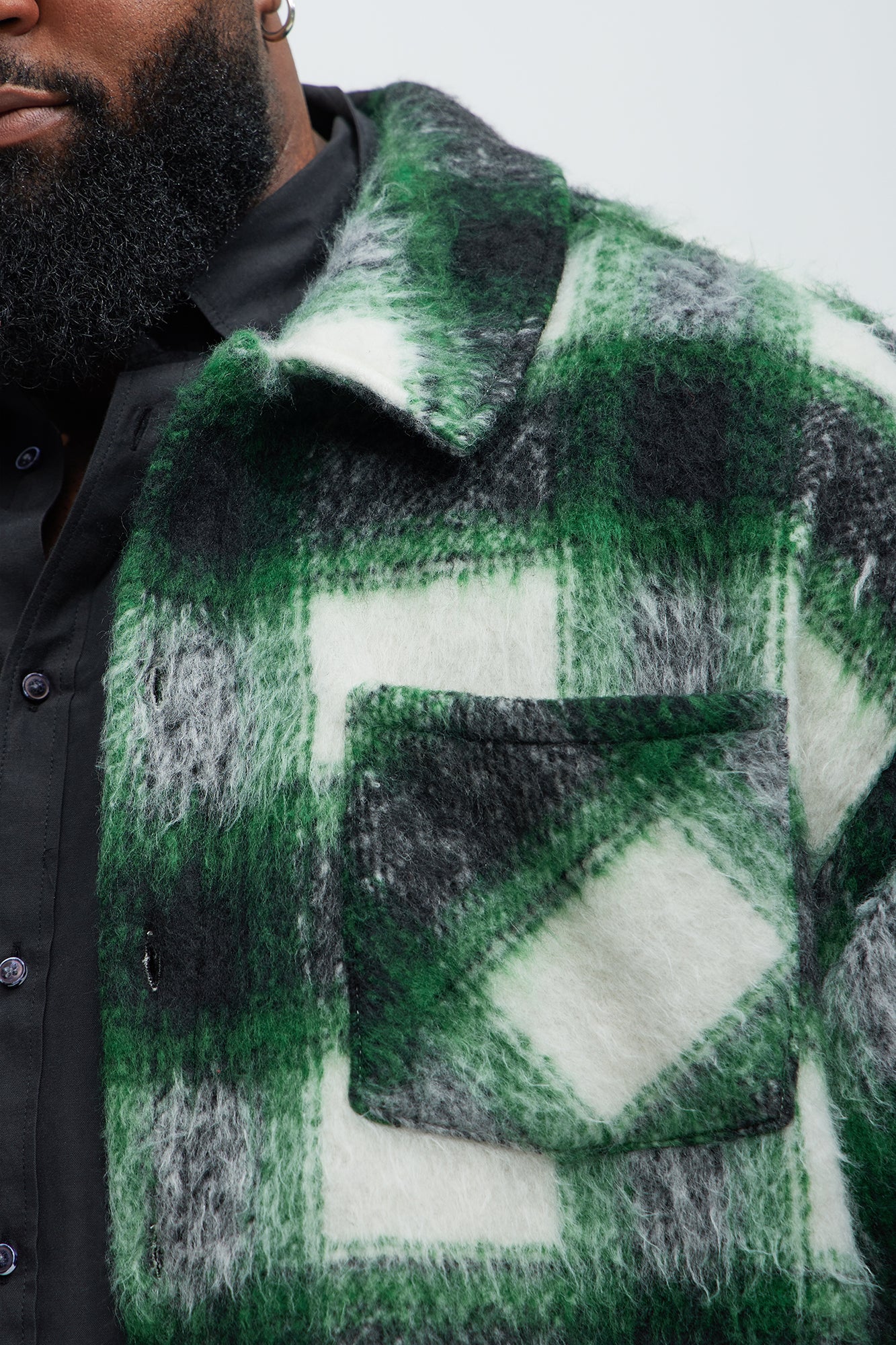 Keystone Mohair Shacket - Green - Image 8