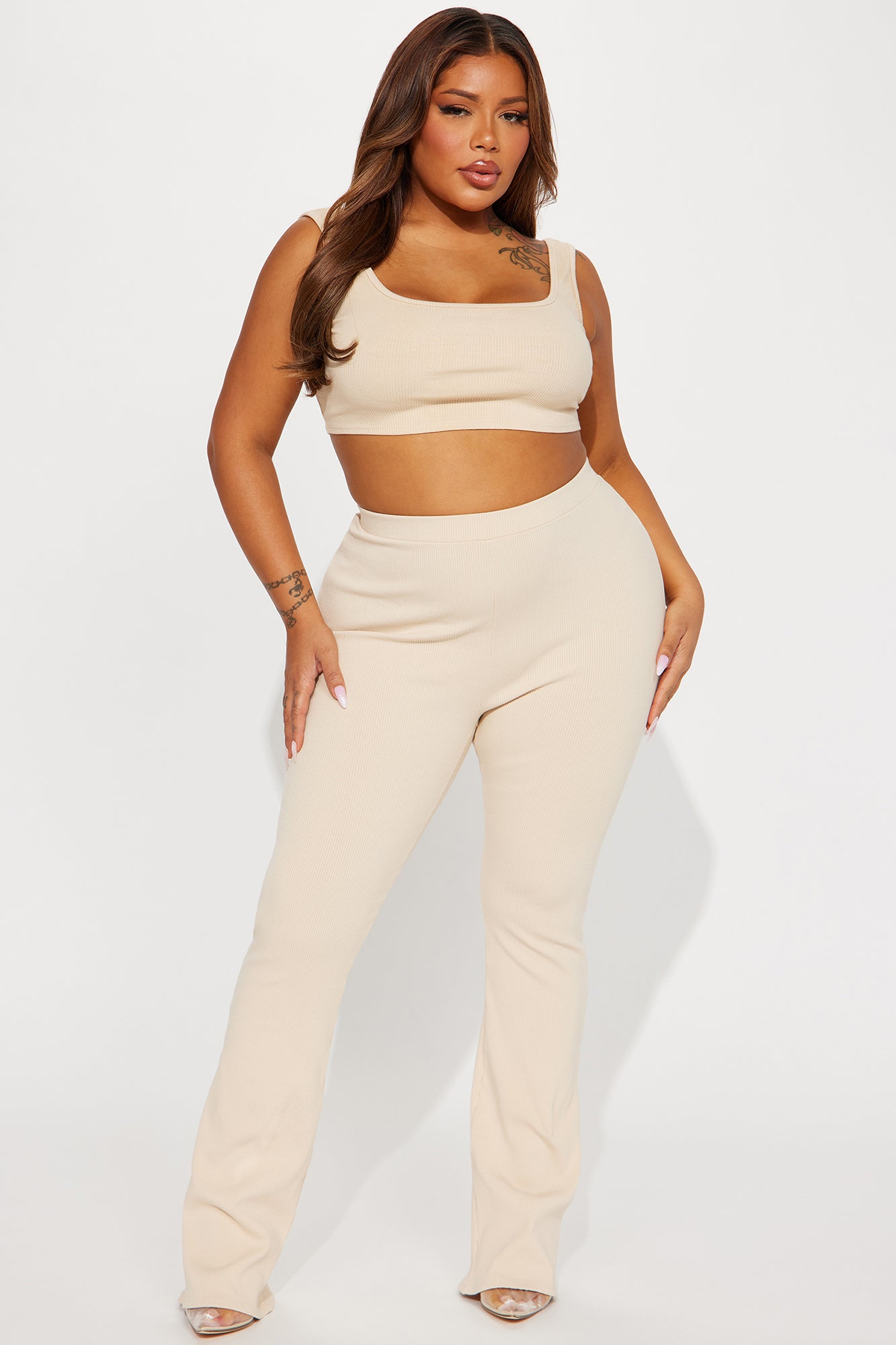 Presley Snatched Pant - Cream - Image 4
