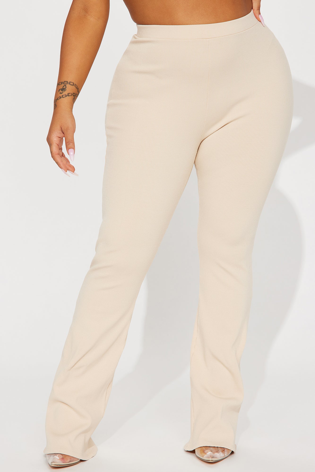 Presley Snatched Pant - Cream - Image 5