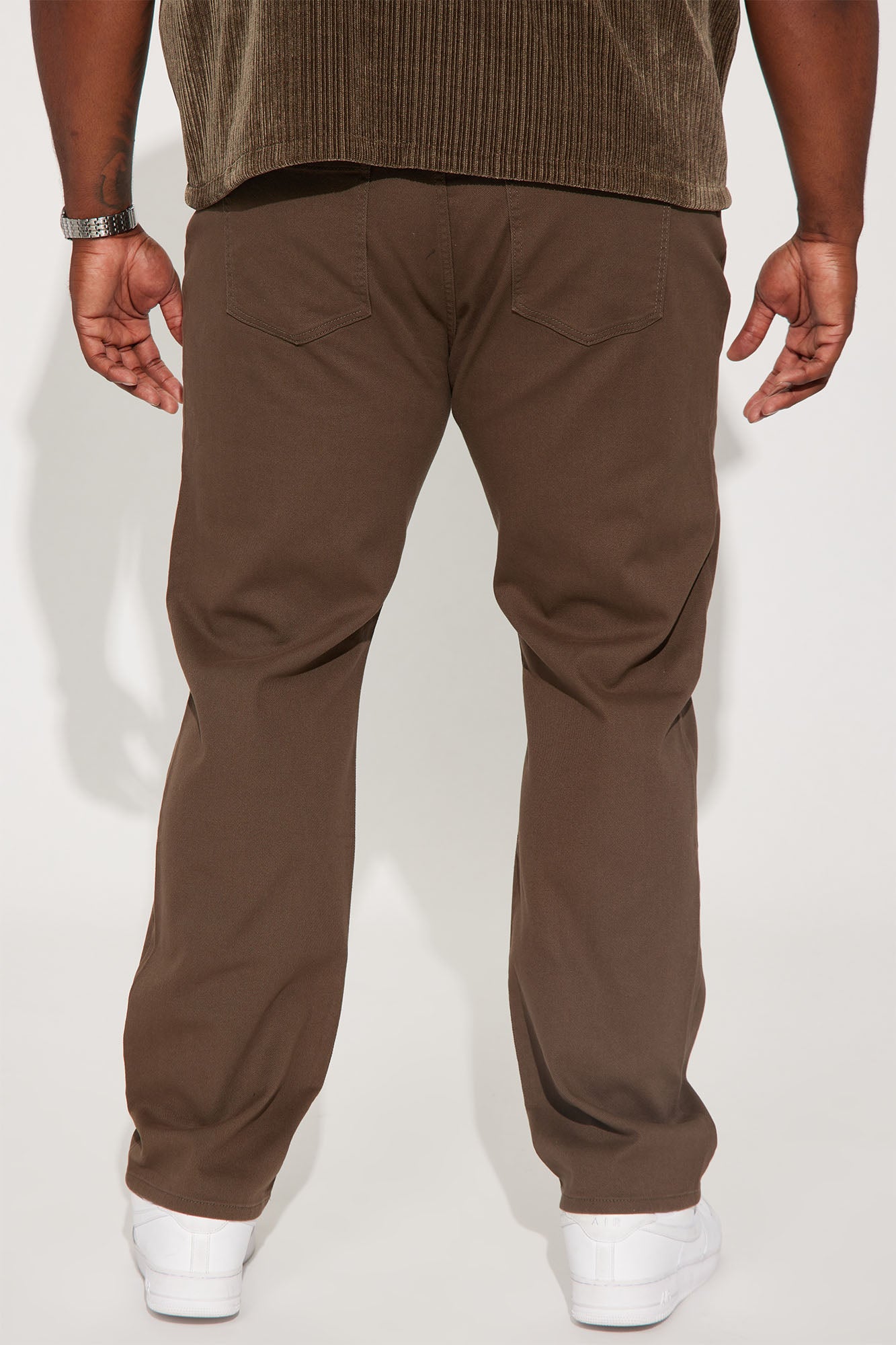 Mike Straight Taper Jeans - Brown - Image 7