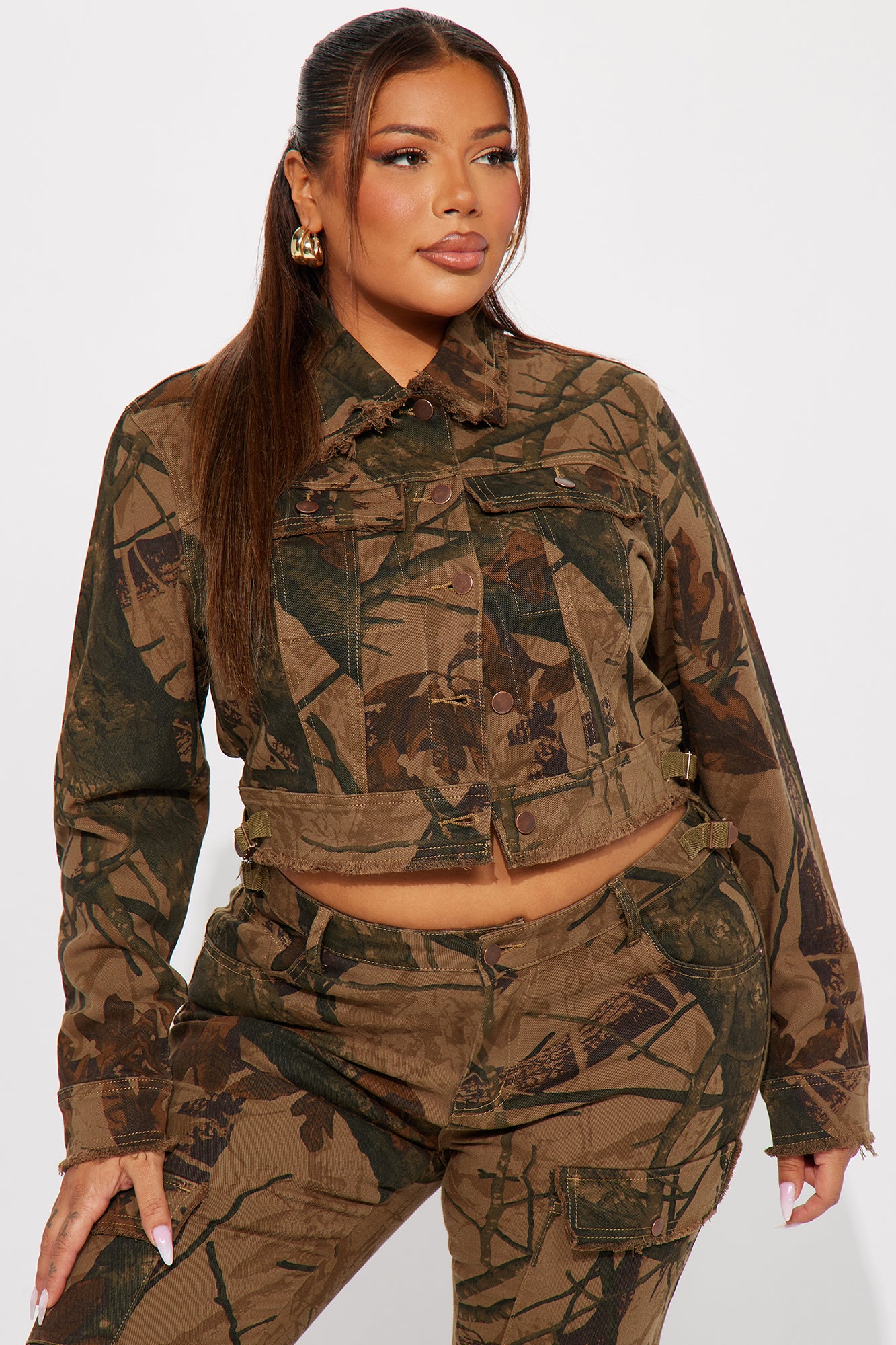 In The Wild Camo Trucker Jacket - Camouflage - Image 4