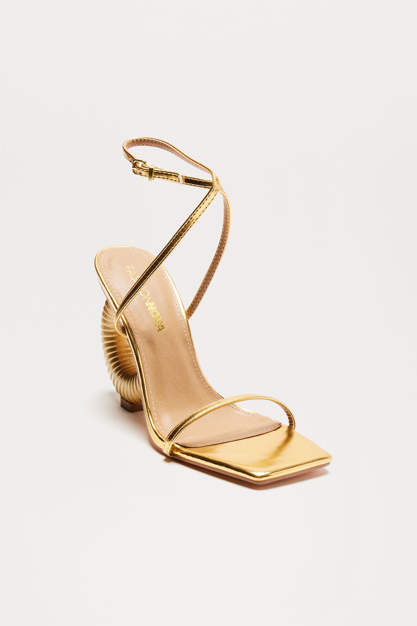 All About It Heeled Sandals - Gold - Image 4