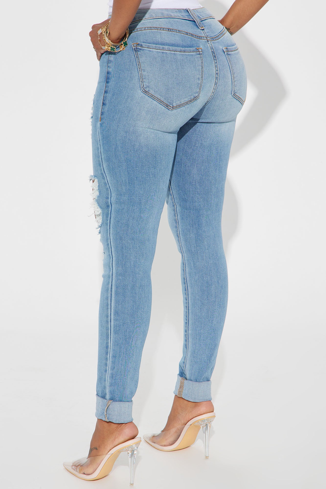 Glistening Jeans - Medium Wash - Image 3