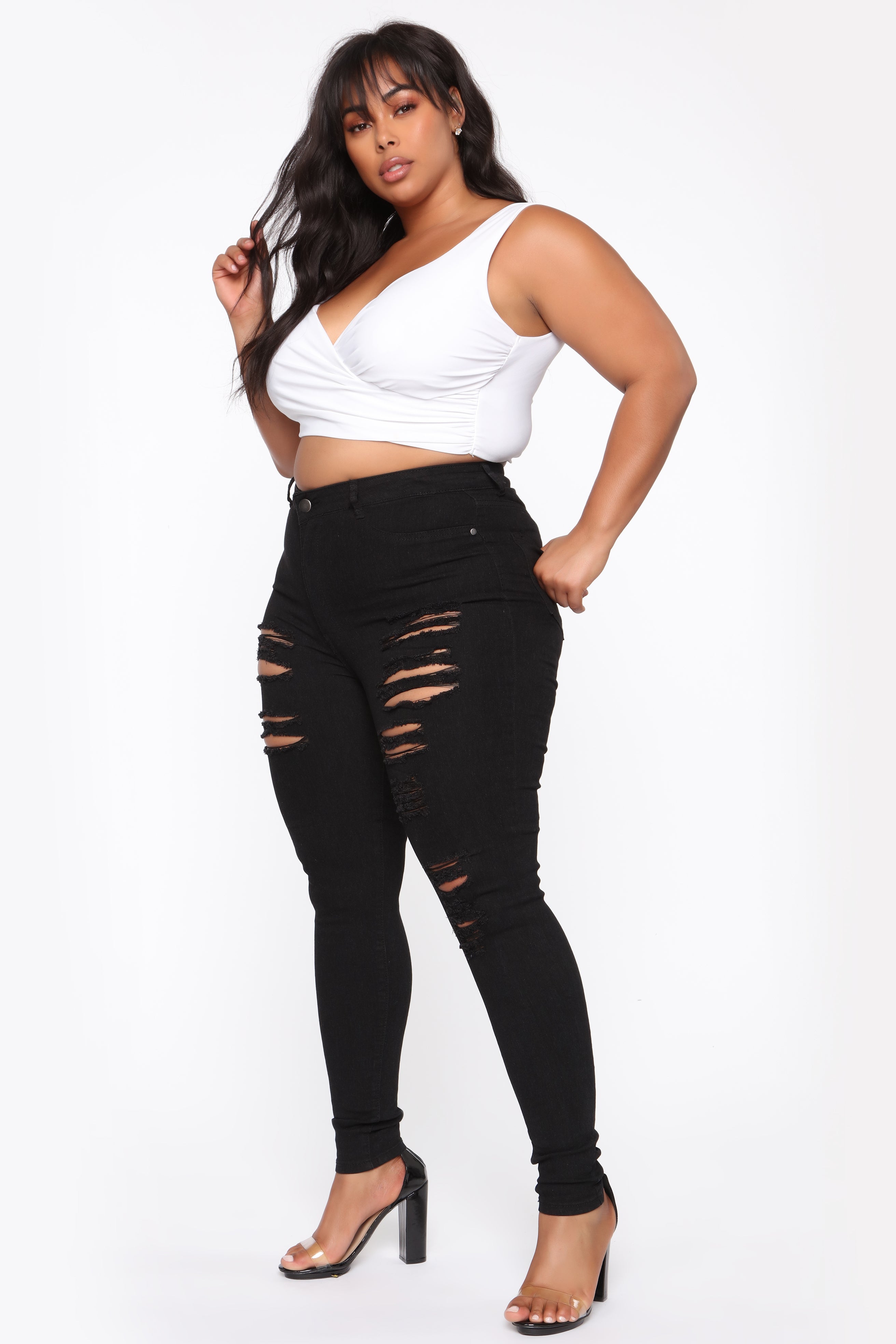 Tris Skinny Jeans - Black - Image 9