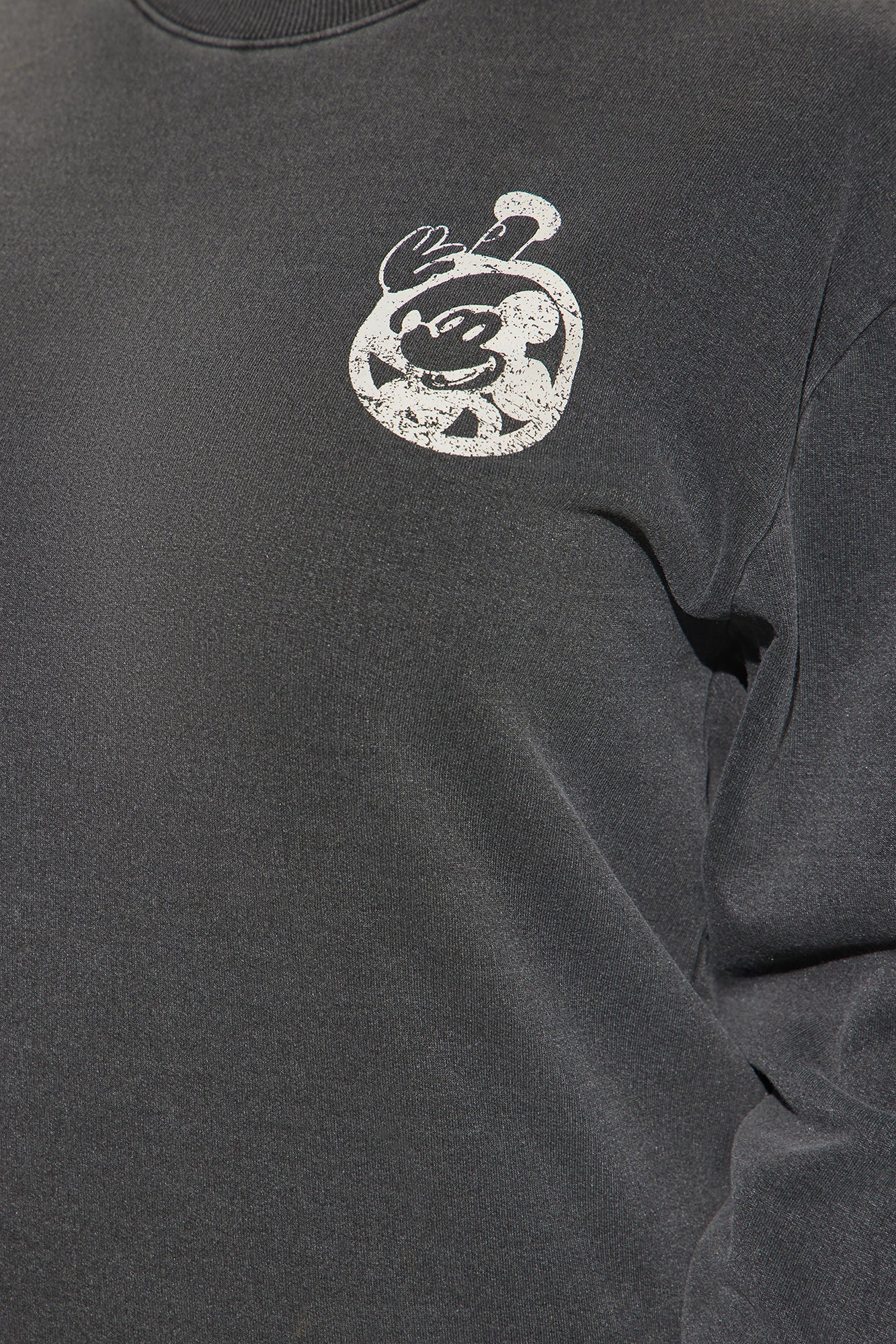 Classic Steamboat Willie Washed Sweatshirt - Black Wash - Image 8