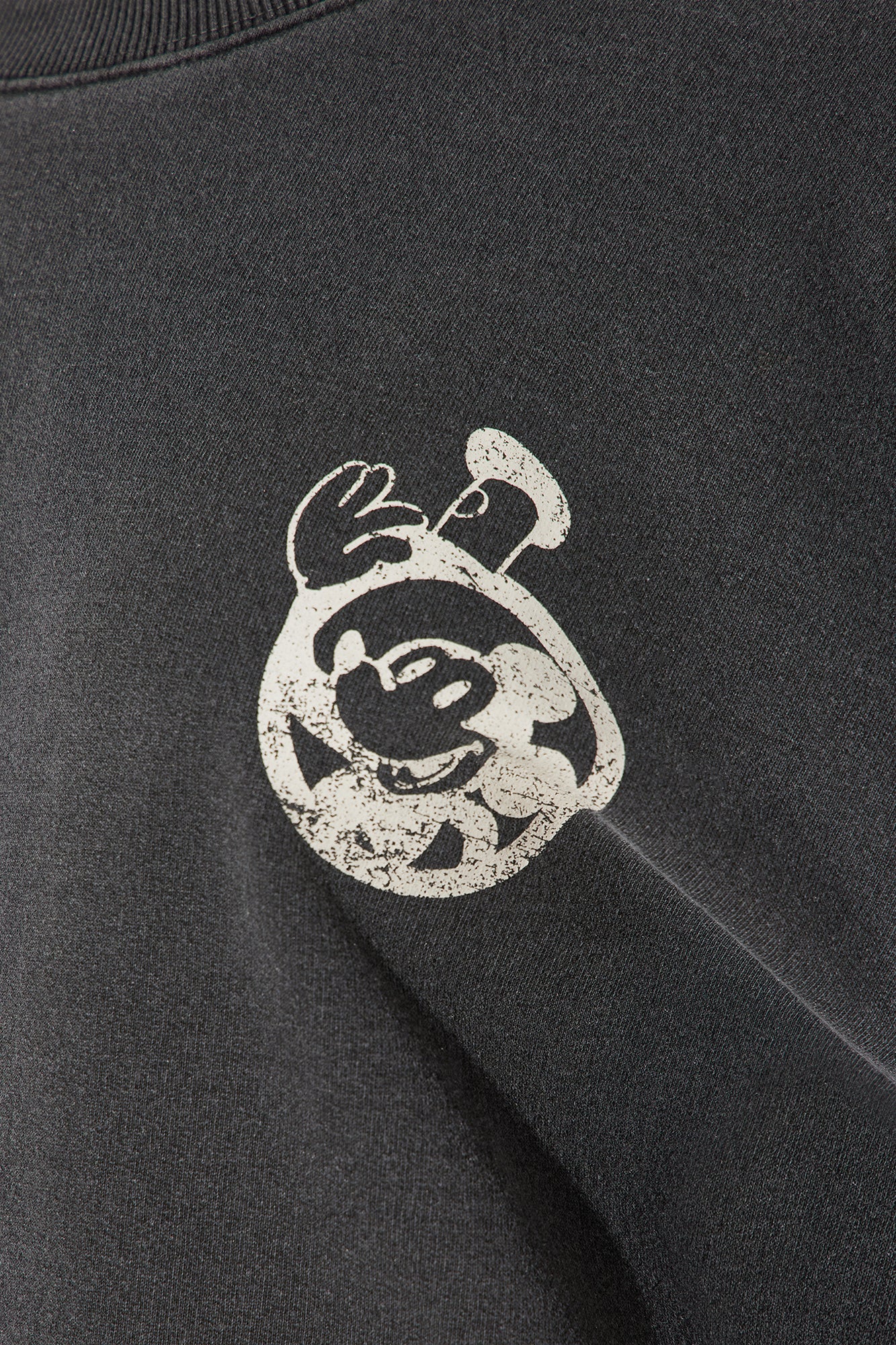 Classic Steamboat Willie Washed Sweatshirt - Black Wash - Image 4