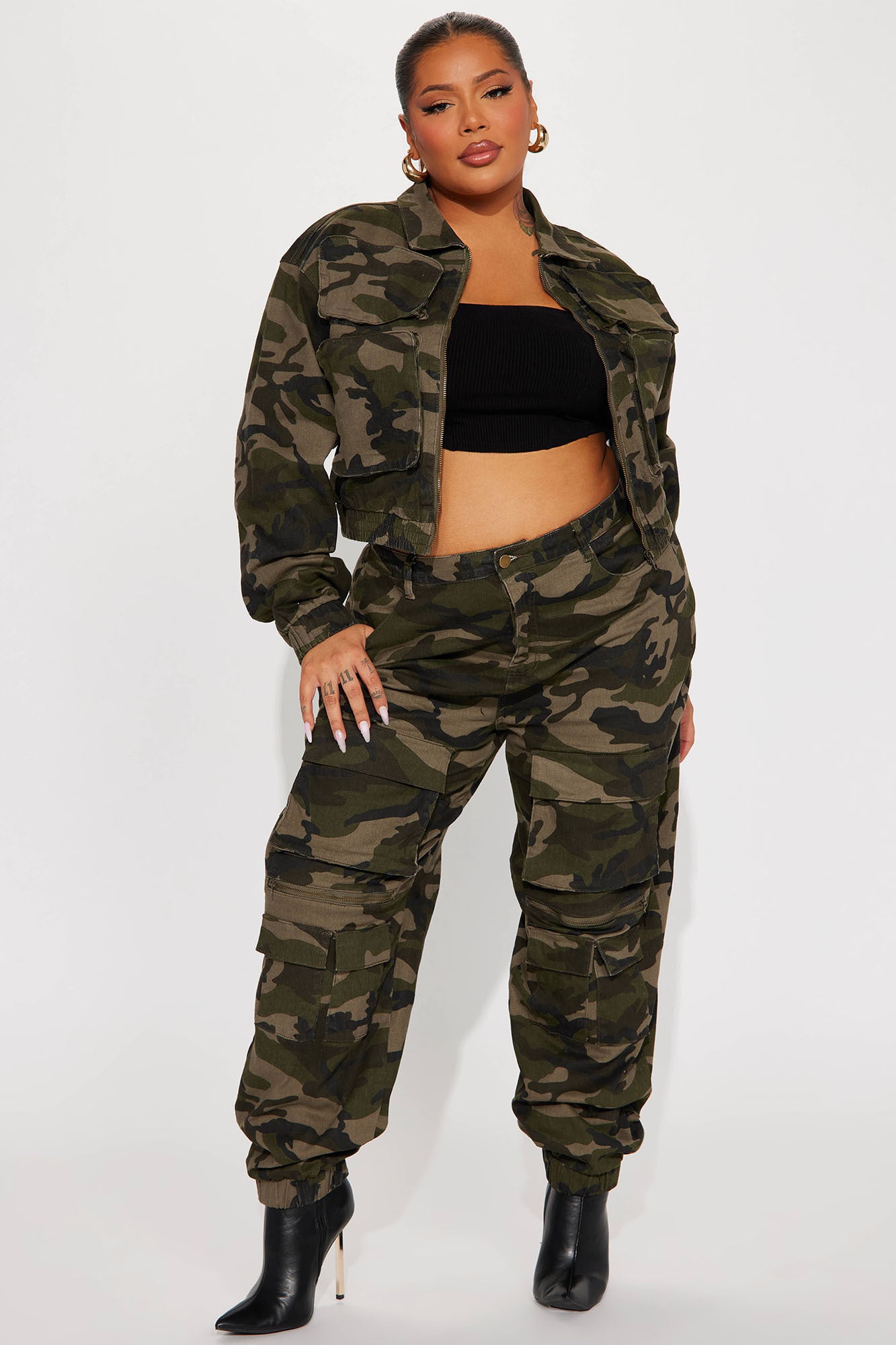 Playoffs Camo Cargo Jogger - Olive/combo - Image 5