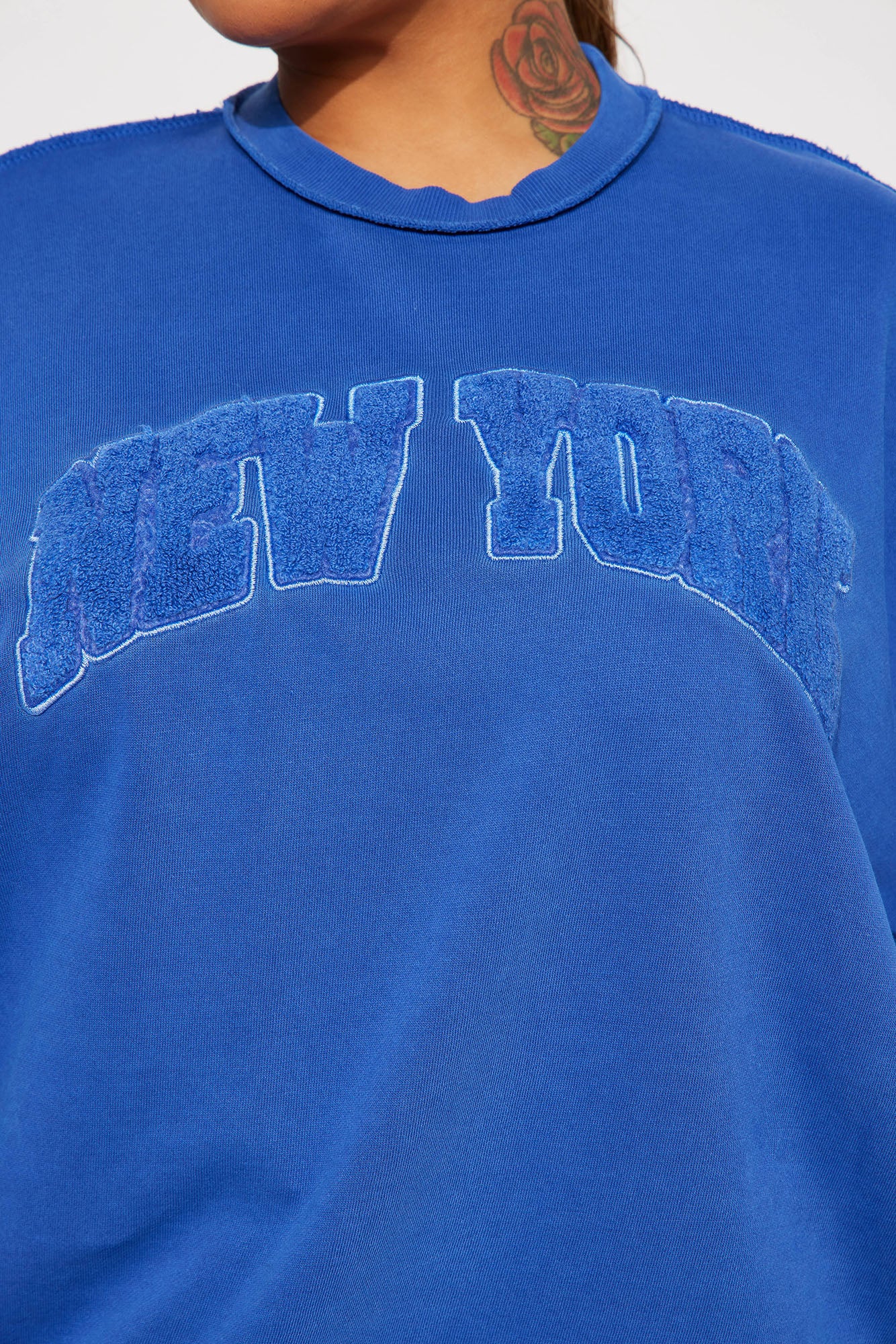 New York Washed Sweatshirt - Royal - Image 7