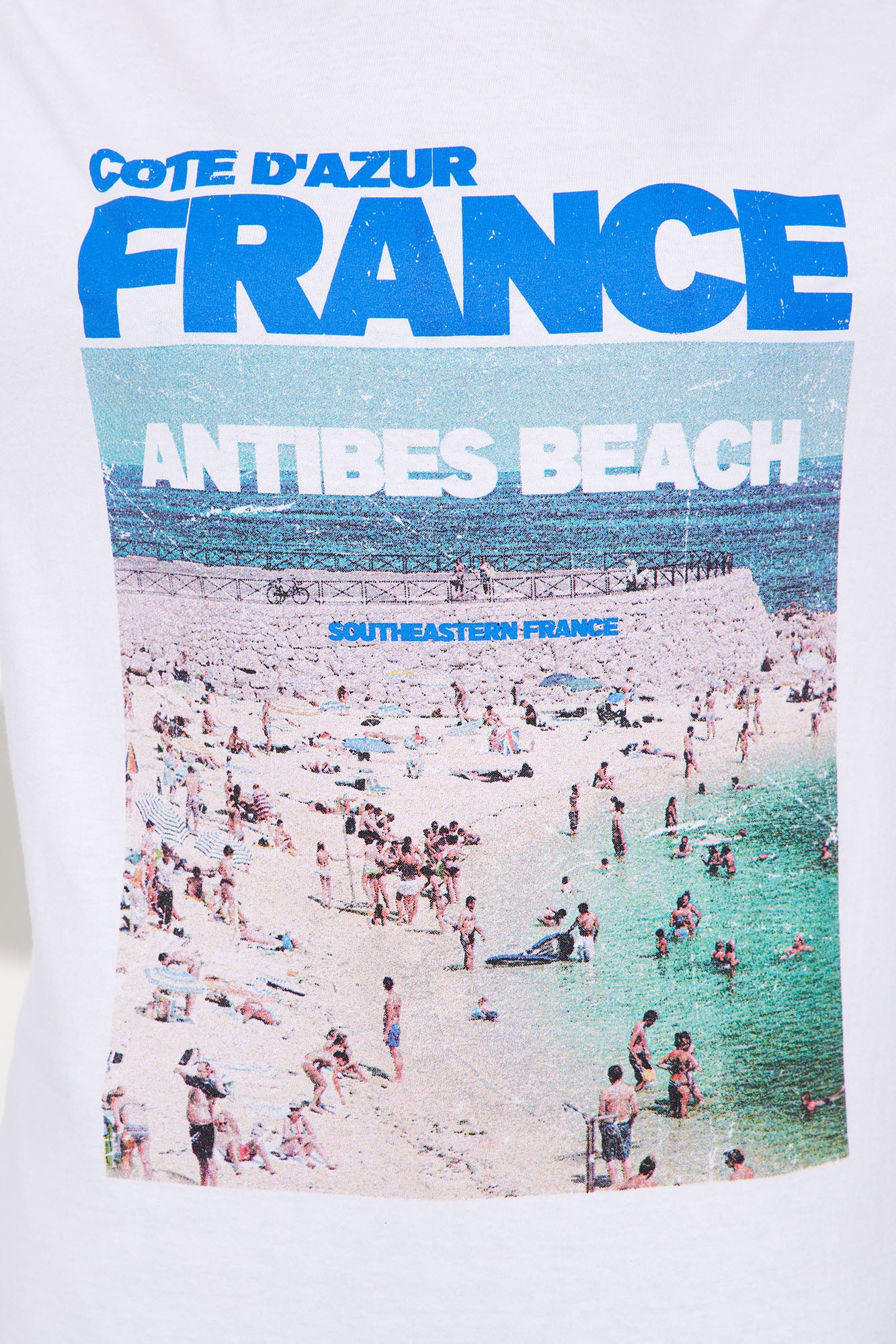 Cote D'Azure France Oversized Tee - White - Image 3