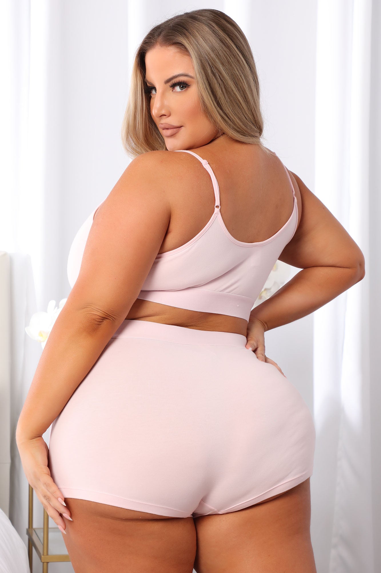 FN Mood Cami And Boxer Set - Blush - Image 6