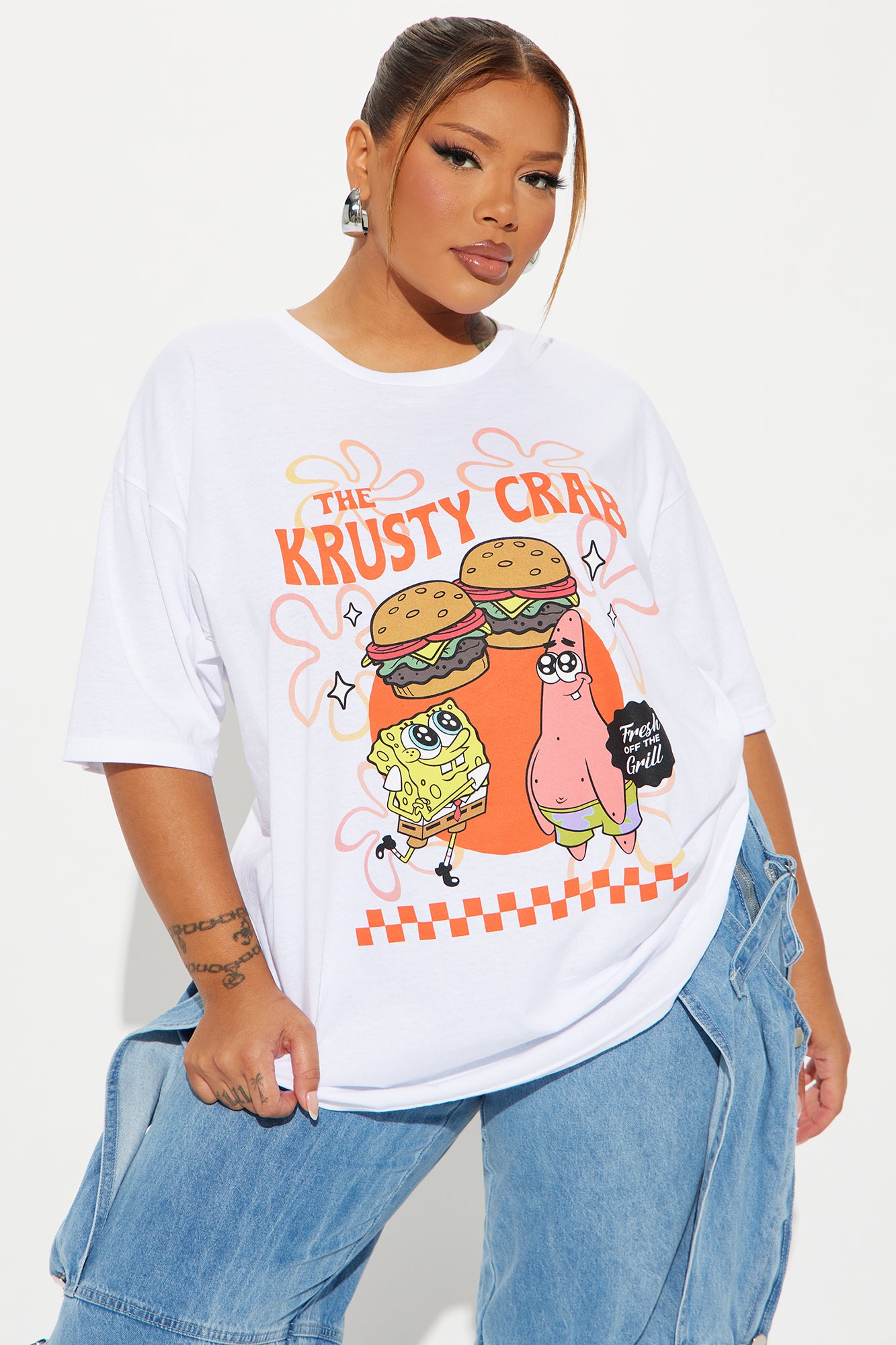 The Krusty Crab Spongebob Tee - White - Image 4