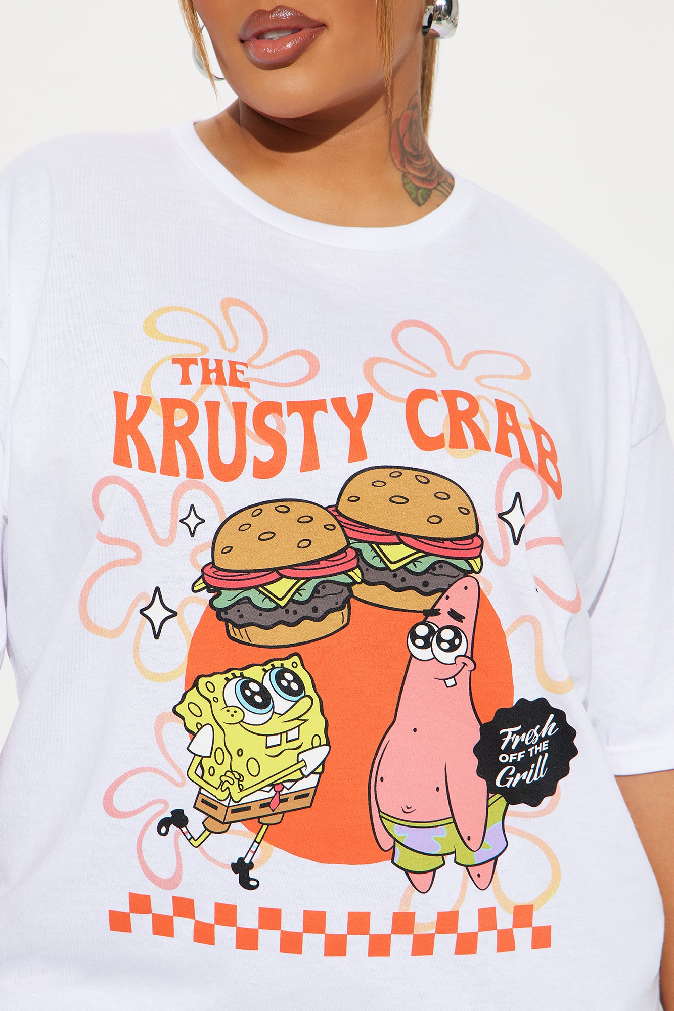 The Krusty Crab Spongebob Tee - White - Image 5