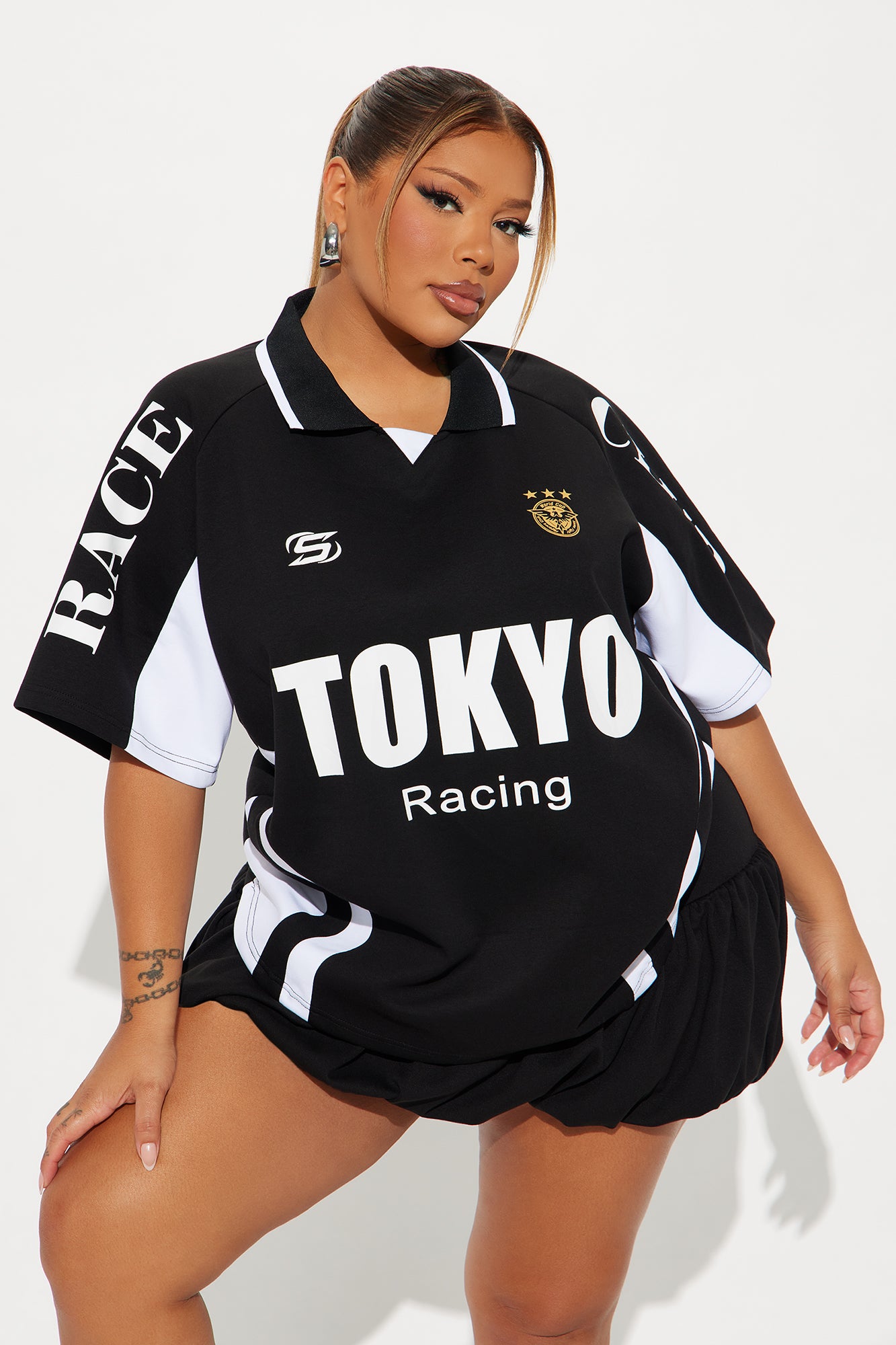 Tokyo Crowd Pleaser Polo Tee - Black - Image 7